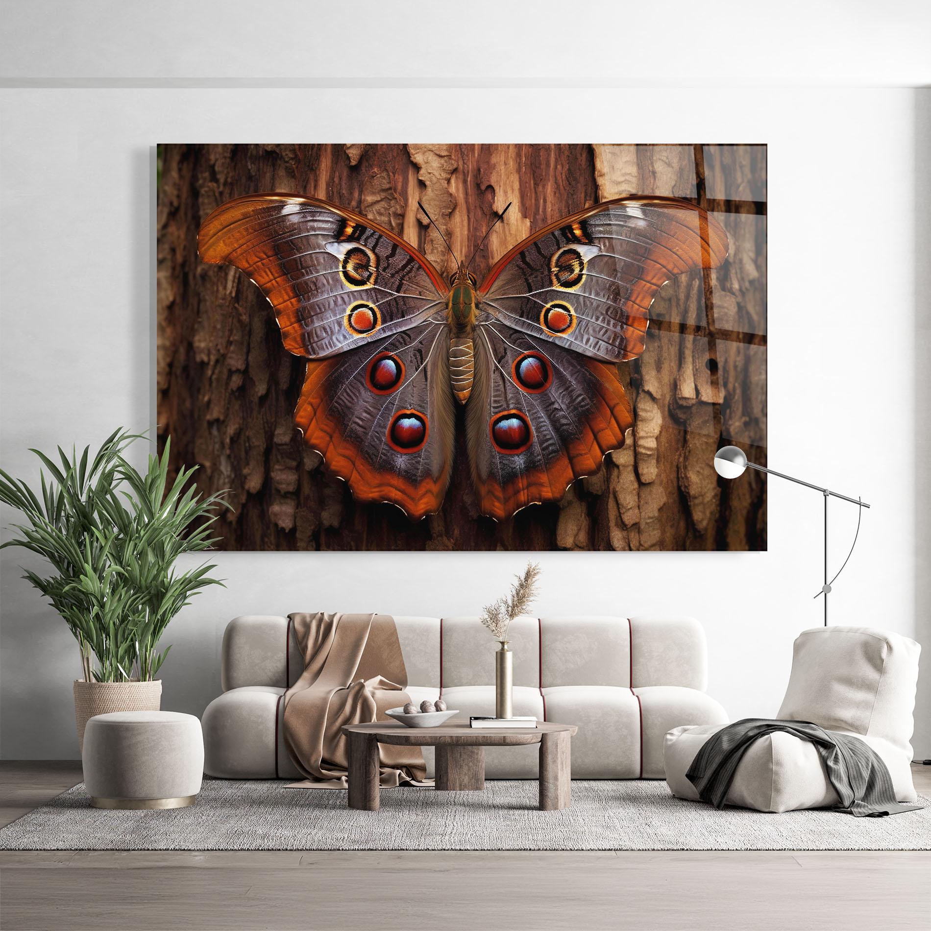 Obraz na Szkle Brown Eyes Butterfly mockup 9