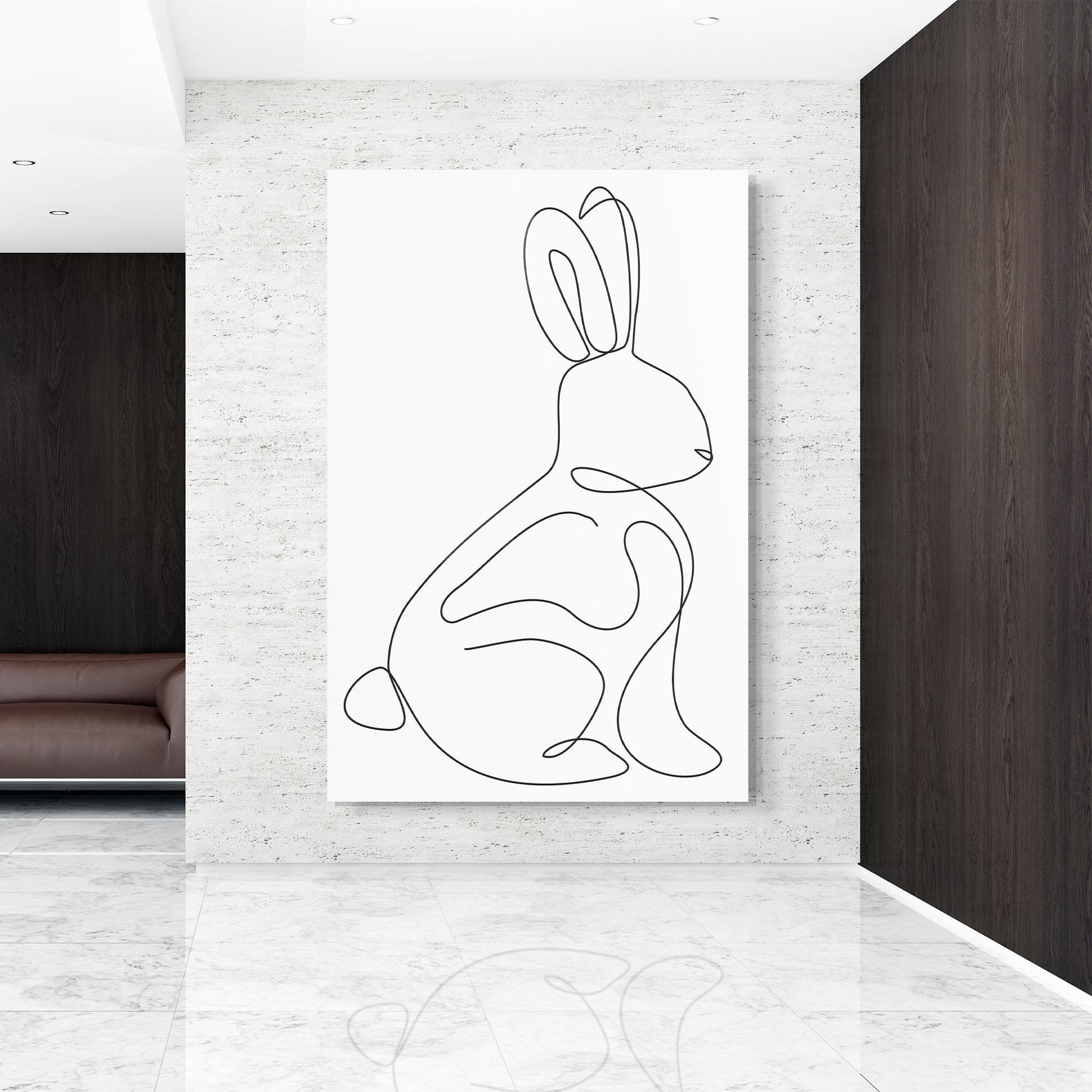 Obraz na Szkle Cute Rabbit mockup 9