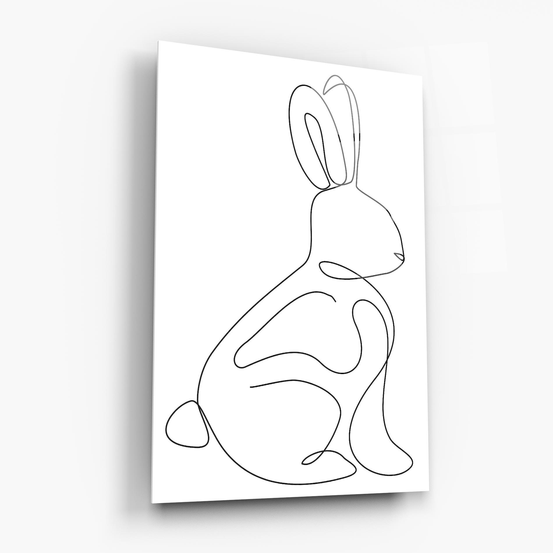 Obraz na Szkle Cute Rabbit mockup 6