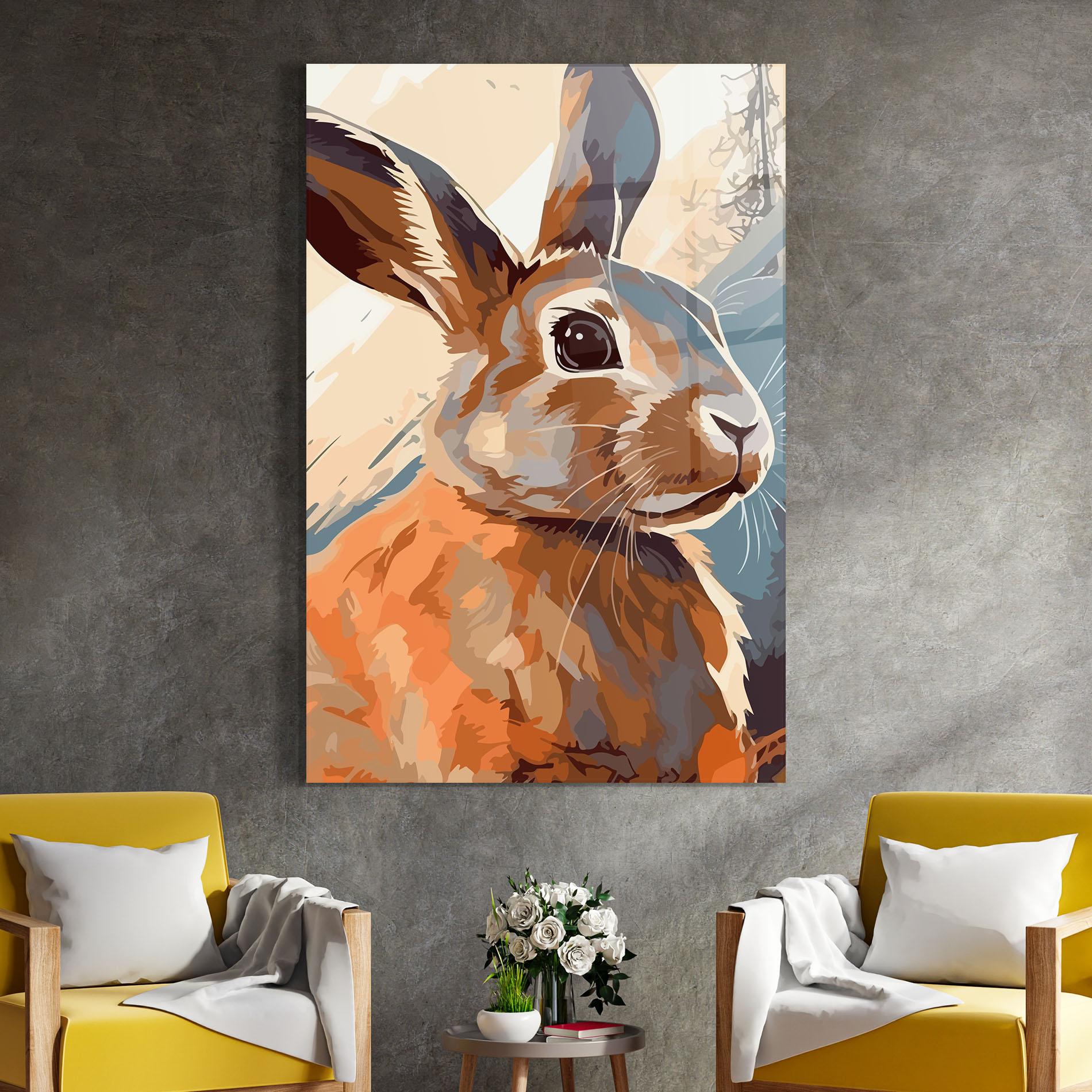 Obraz na Szkle Anime Rabbit mockup 4