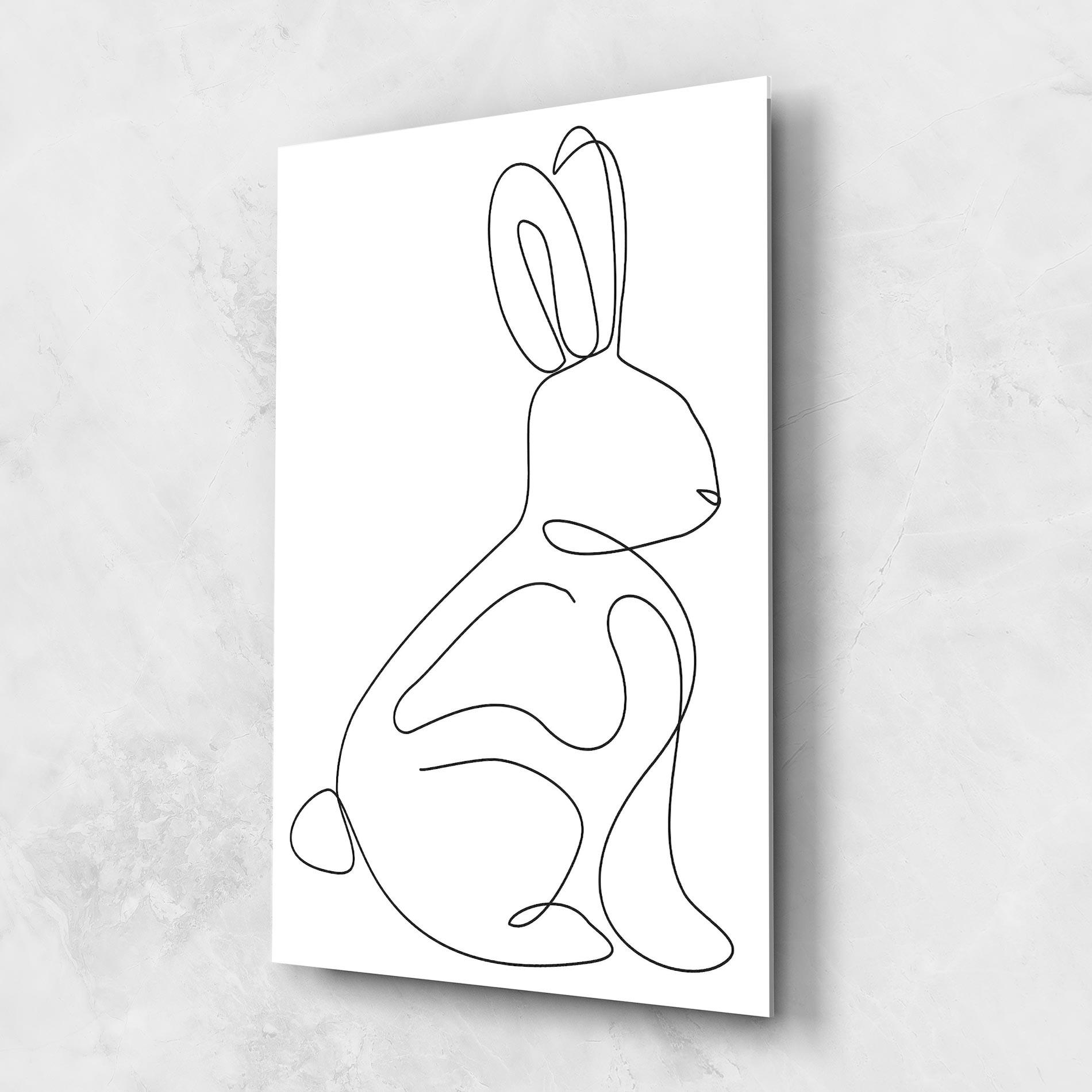 Obraz na Szkle Cute Rabbit mockup 1