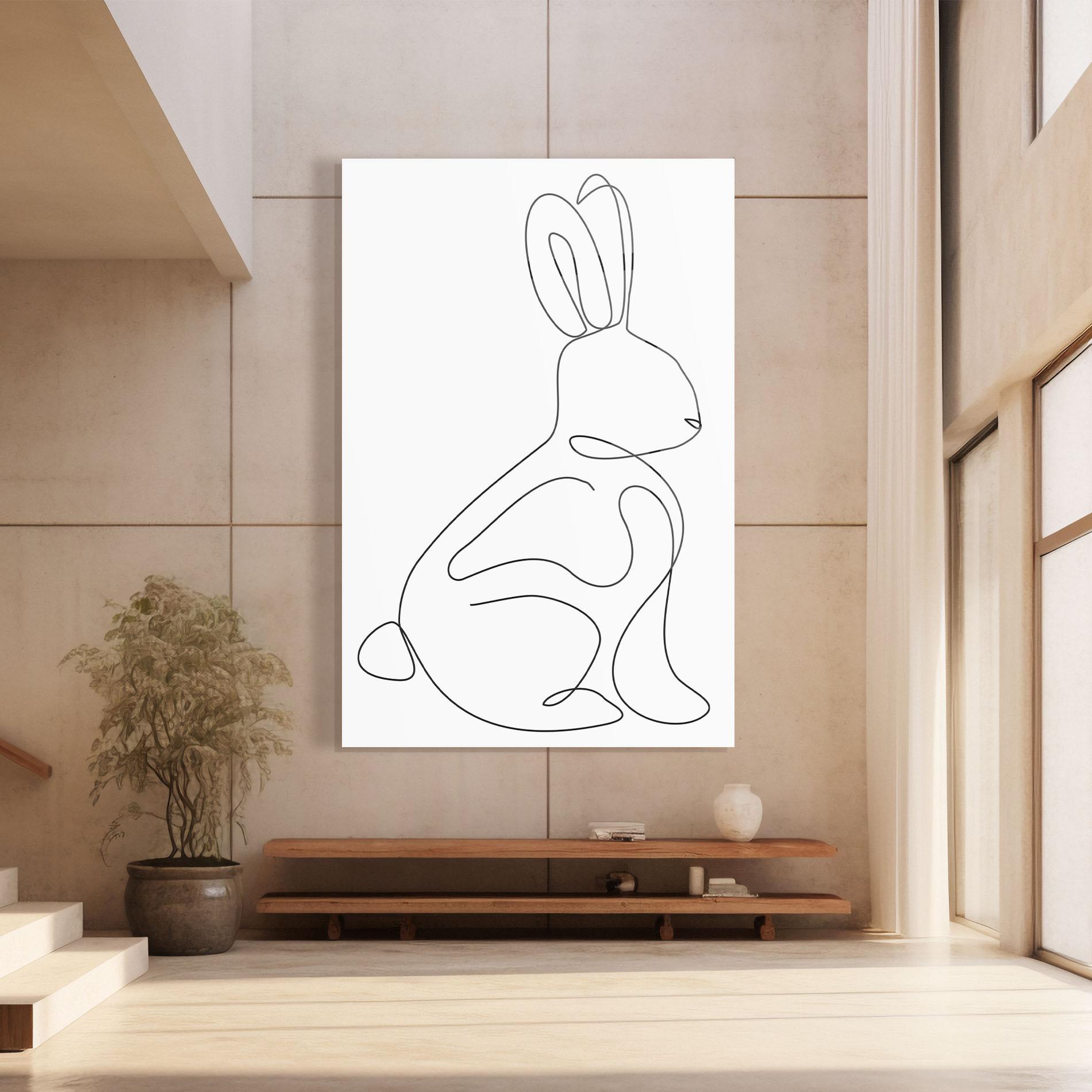 Obraz na Szkle Cute Rabbit mockup 8