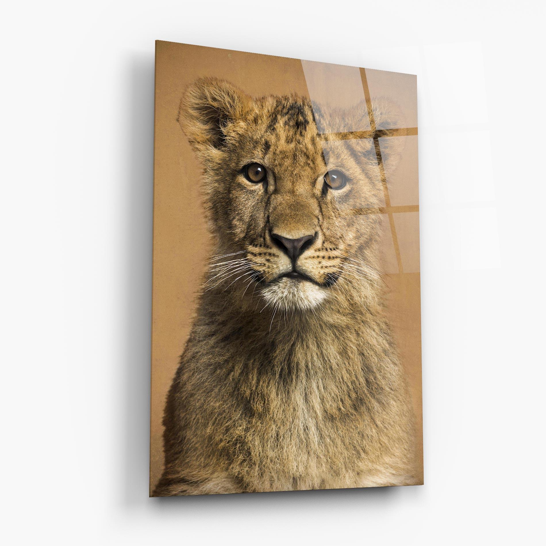 Obraz na Szkle Baby Lion mockup 6