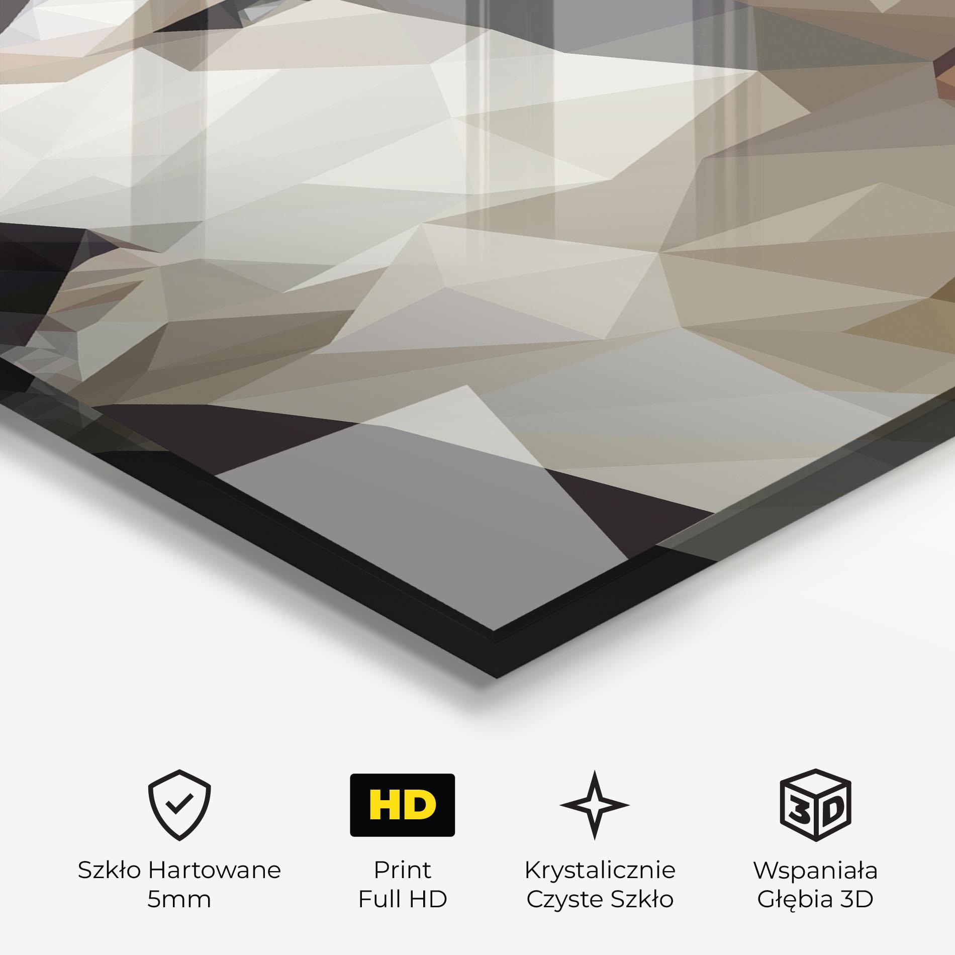Obraz na Szkle Pretty Grey Wolf mockup 3