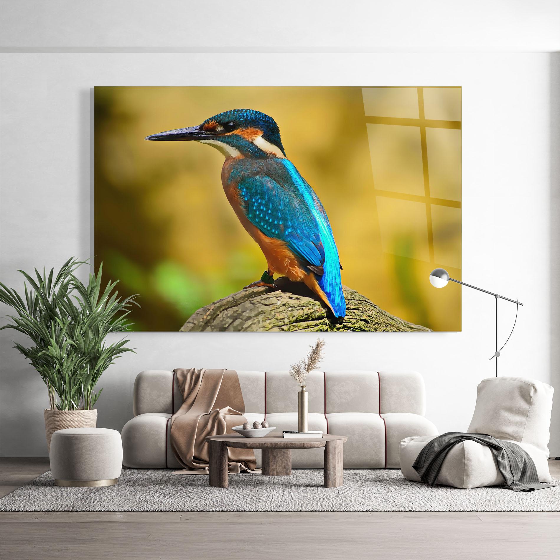 Obraz na Szkle Cute Blue Bird mockup 9