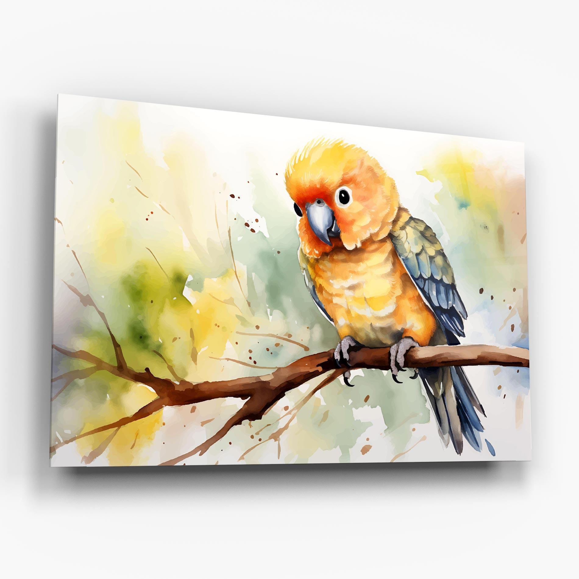 Obraz na Szkle Cute Baby Parrot mockup 6