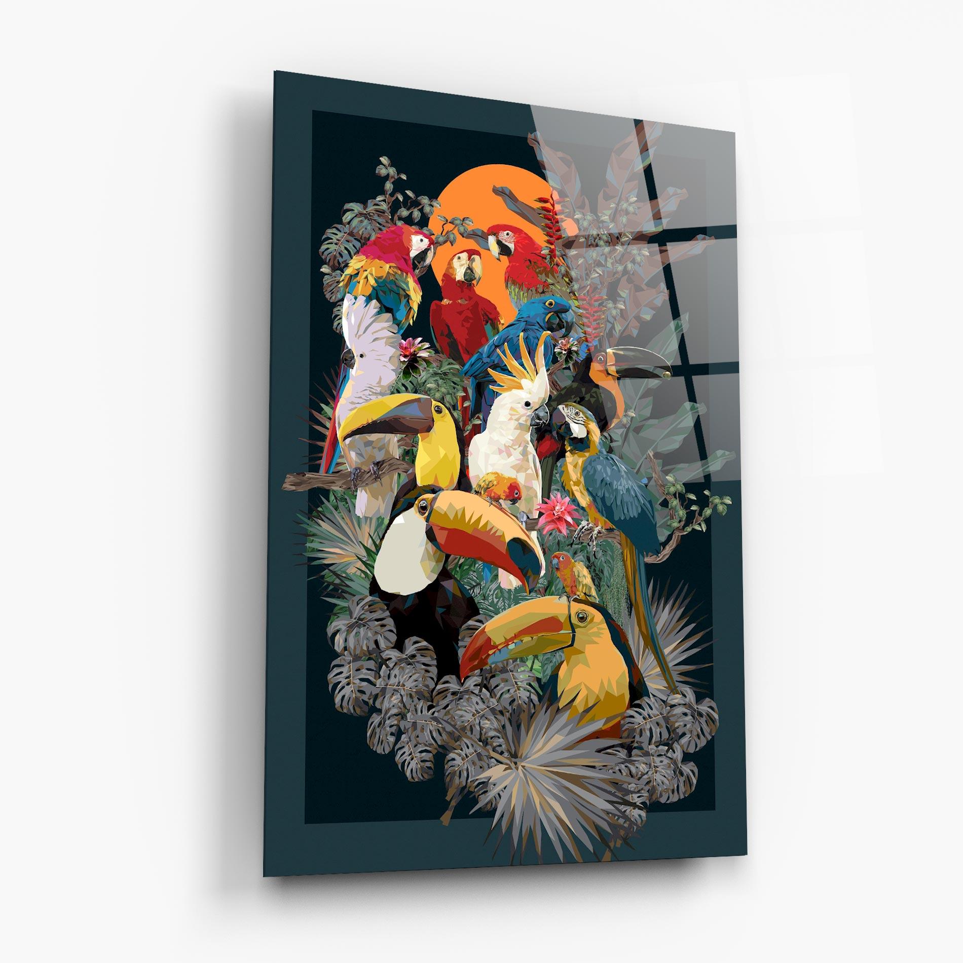 Obraz na Szkle Birds And Plants mockup 6