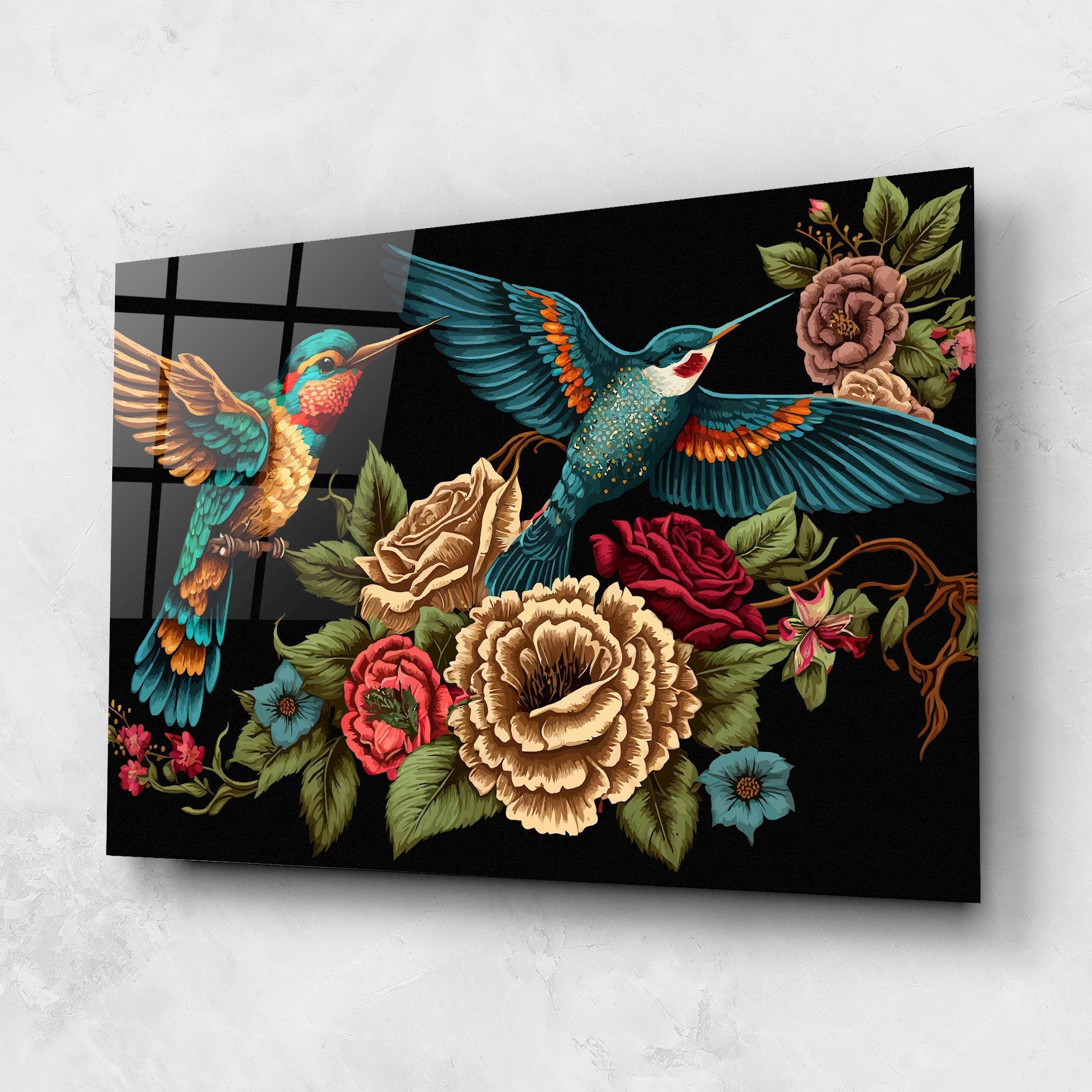 Obraz na Szkle Blue Birds mockup 1