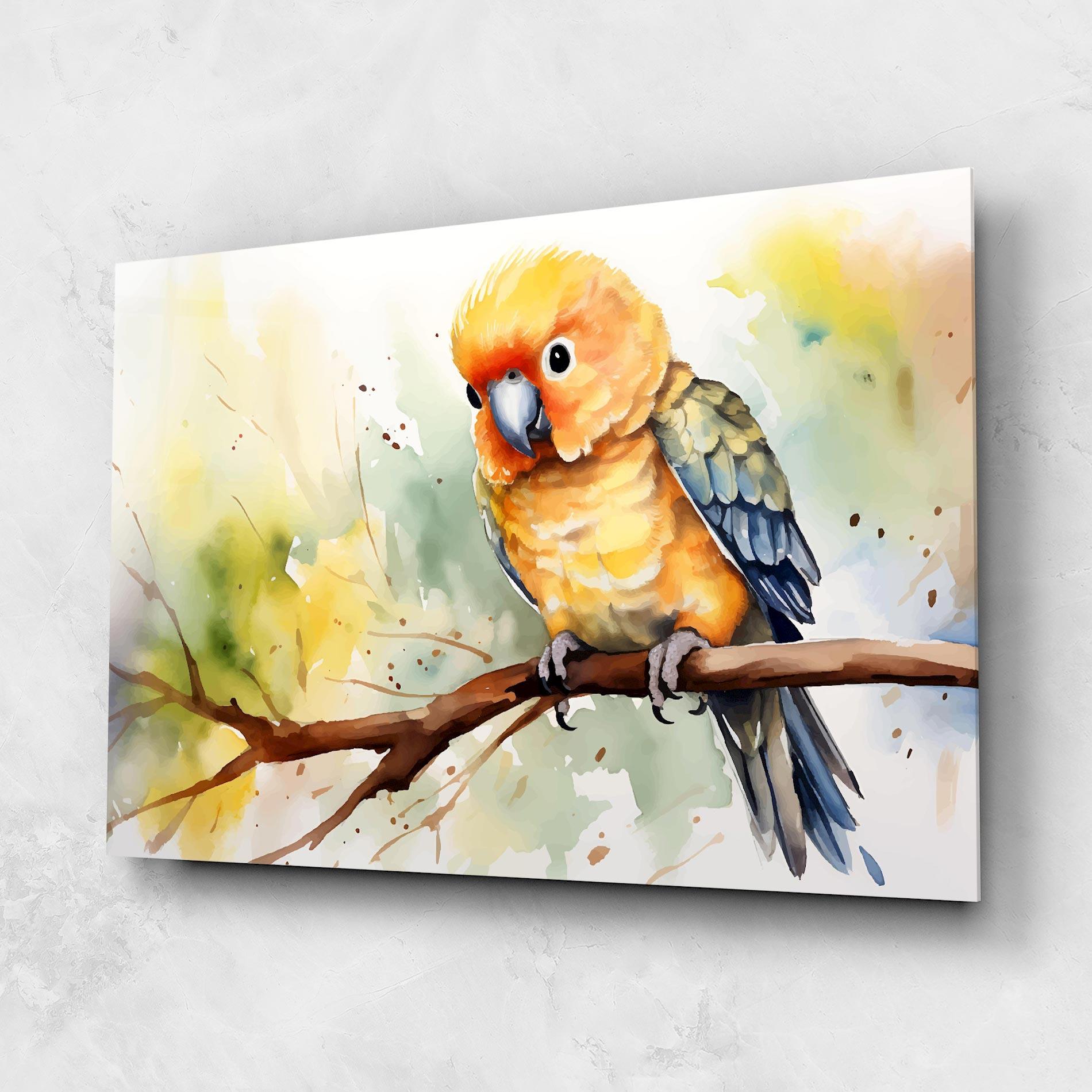 Obraz na Szkle Cute Baby Parrot mockup 1