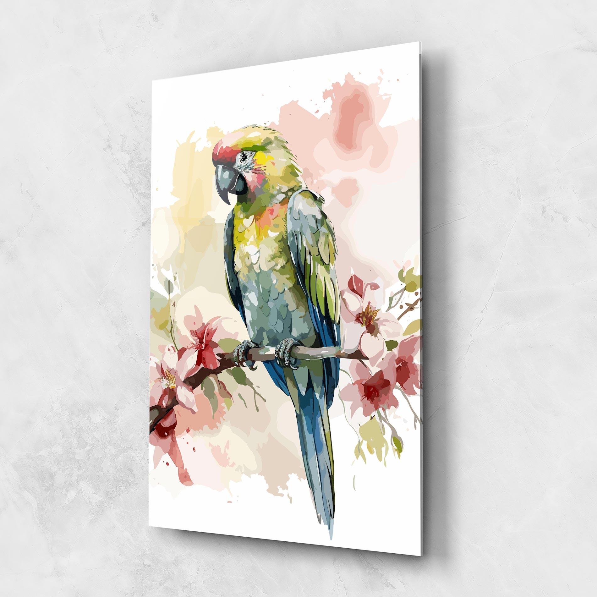 Obraz na Szkle Beautiful Parrot mockup 1