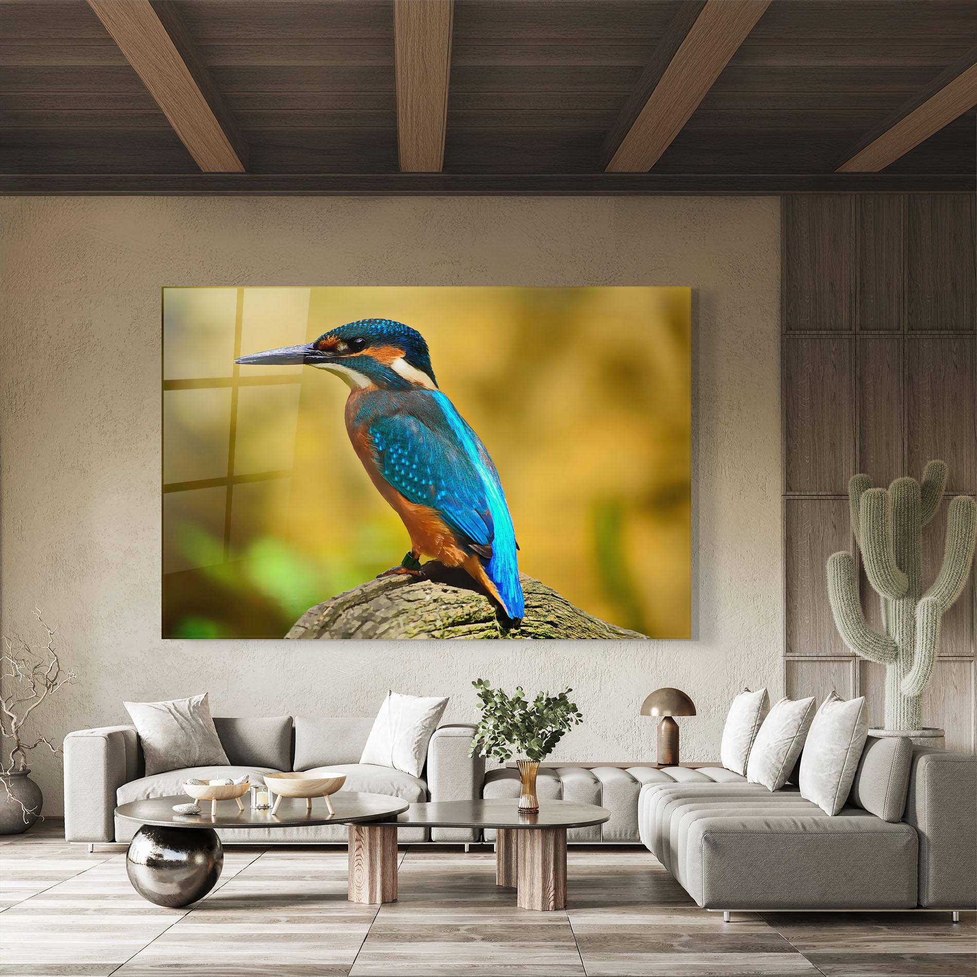 Obraz na Szkle Cute Blue Bird mockup 8