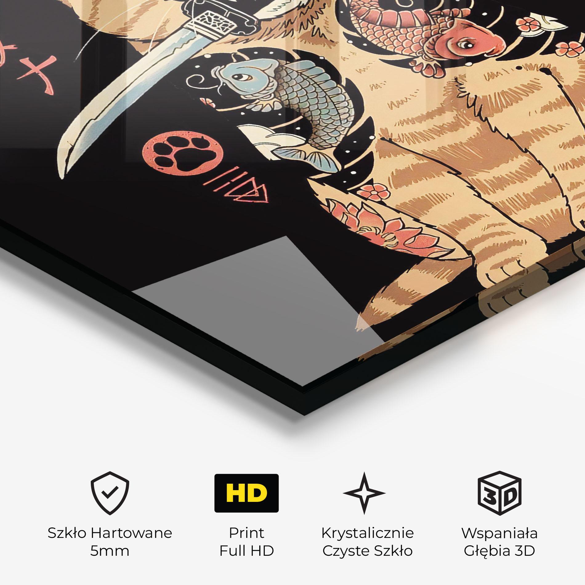 Obraz na Szkle Catana mockup 3