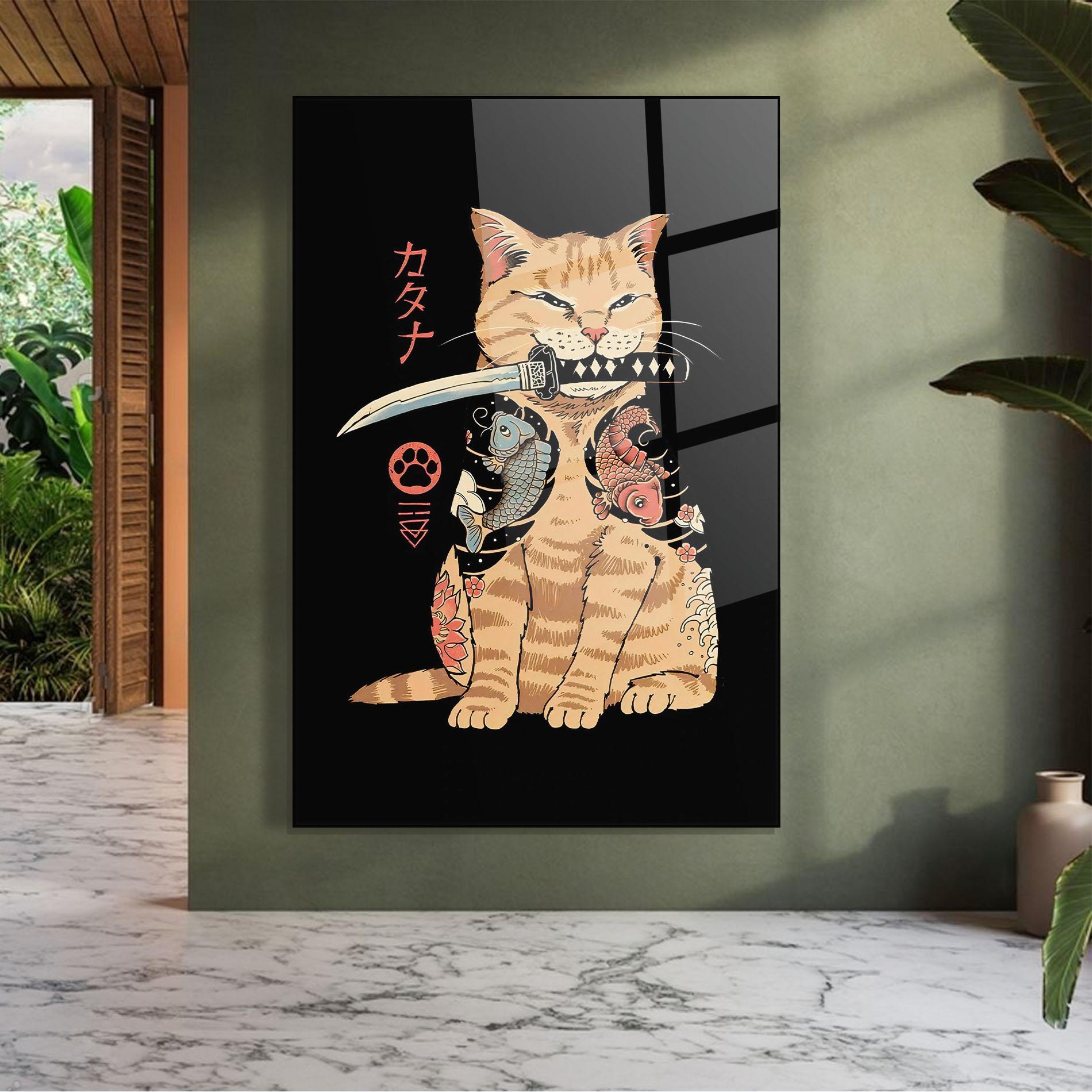 Obraz na Szkle Catana mockup 7