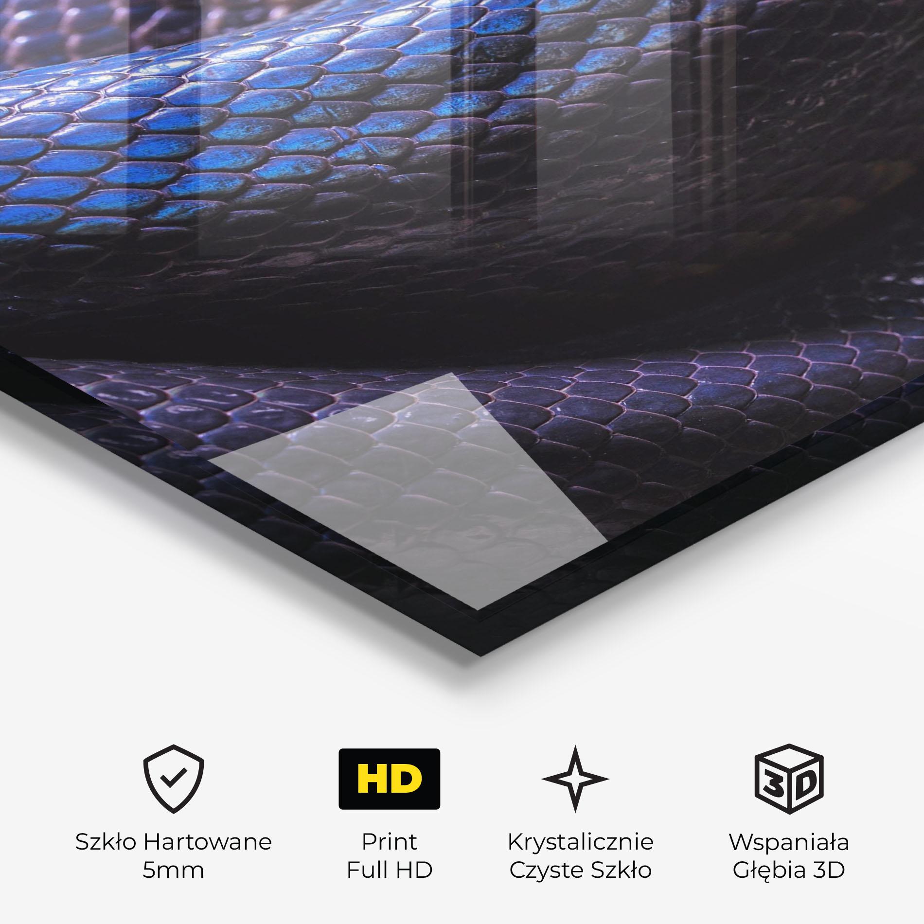 Obraz na Szkle Snake Skin mockup 3