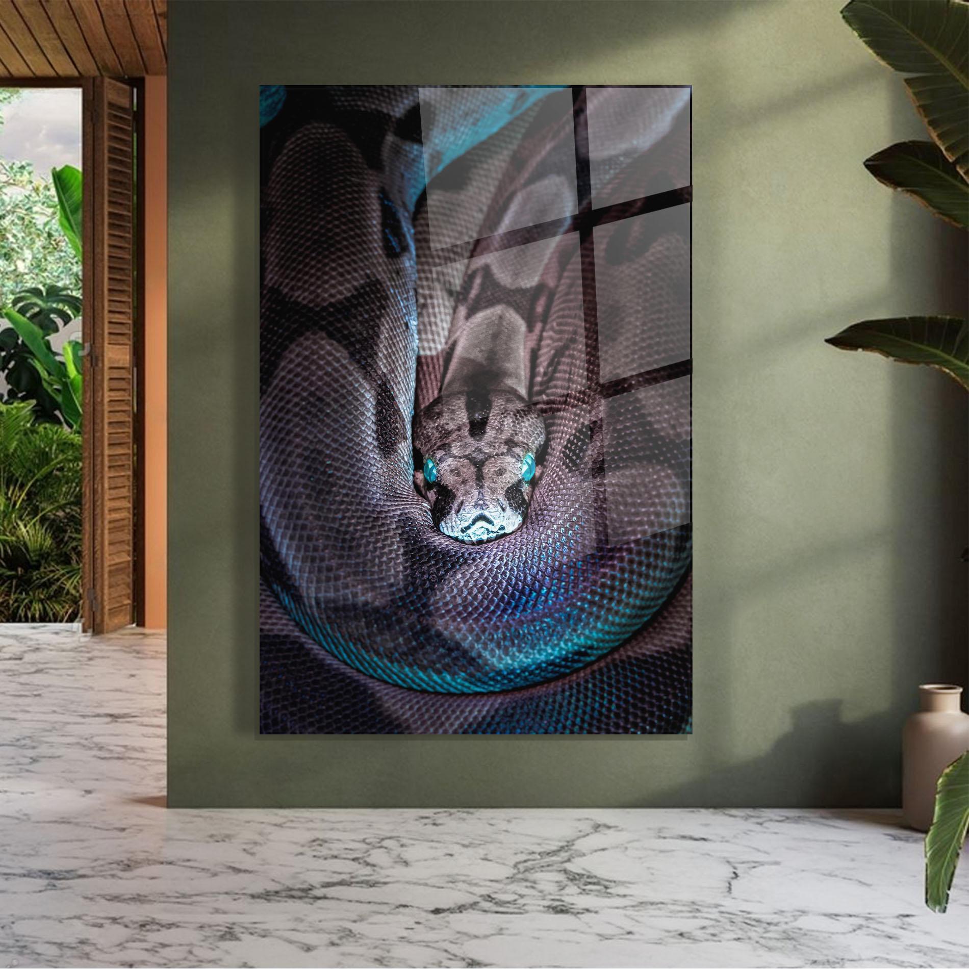 Obraz na Szkle Vibrant Snake mockup 7