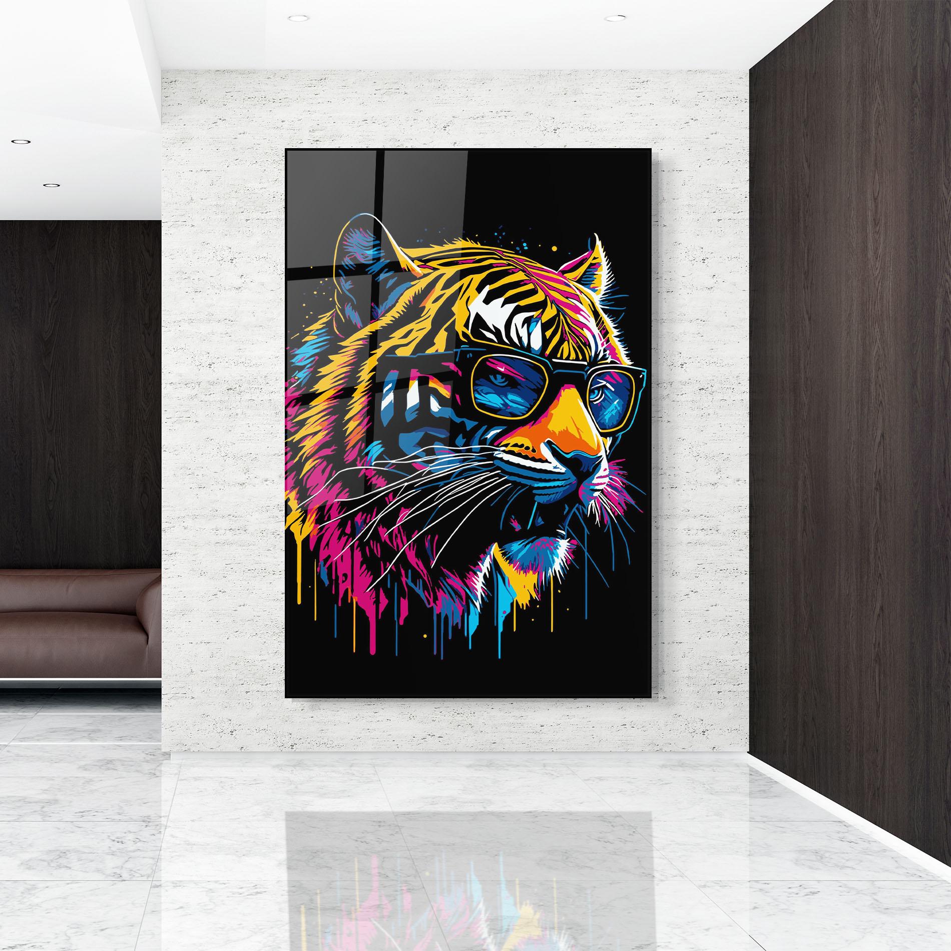 Obraz na Szkle Cool Tiger mockup 9