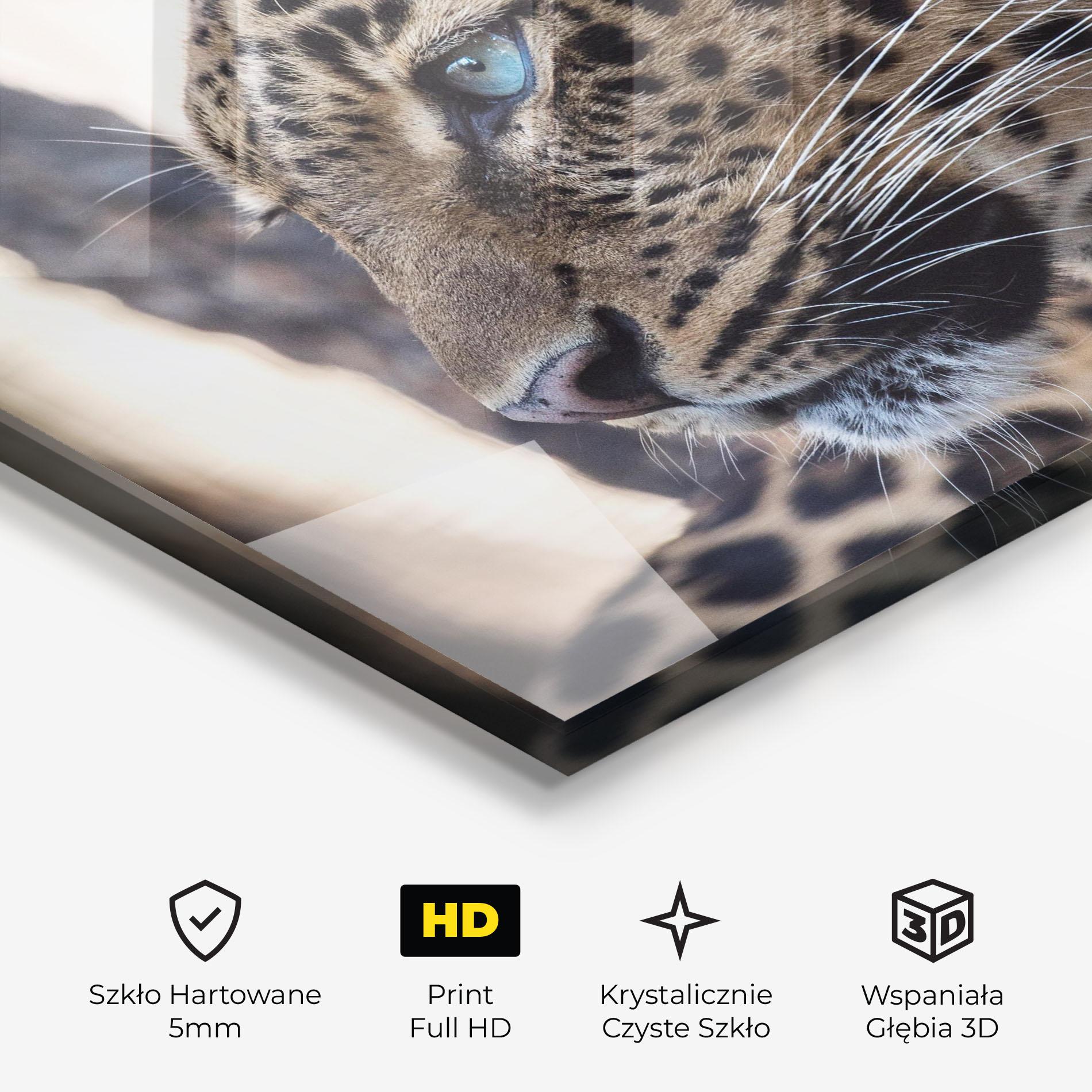 Obraz na Szkle Blue Tiger mockup 3