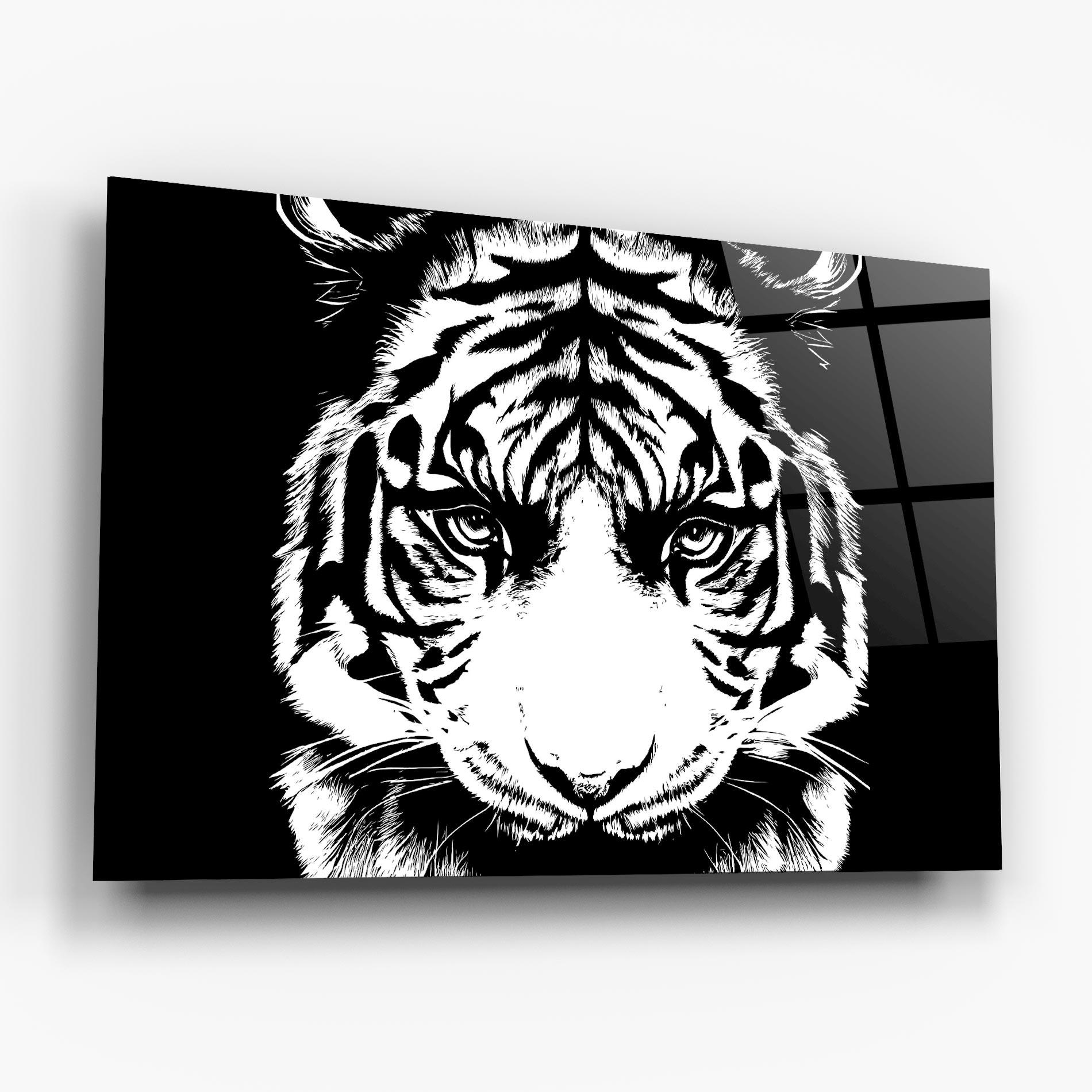 Obraz na Szkle Big Eyes Tiger mockup 6