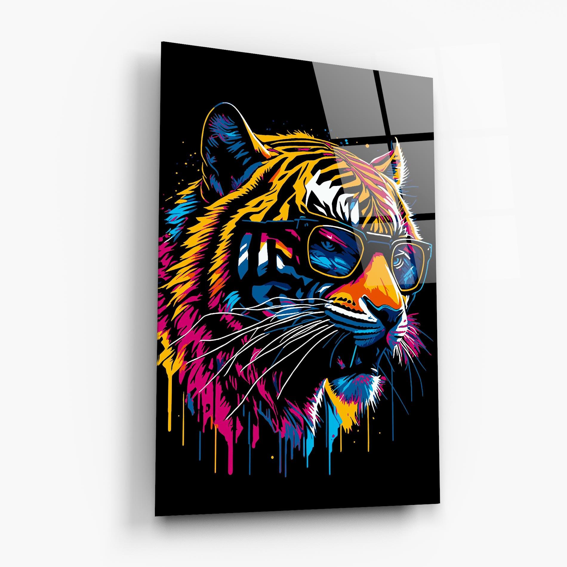 Obraz na Szkle Cool Tiger mockup 6