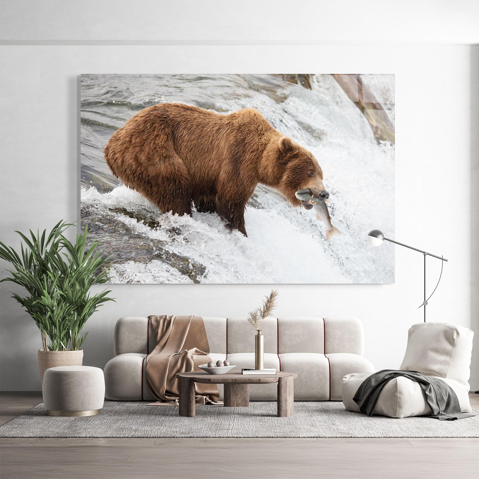 Obraz na Szkle Bear Hunting mockup 9