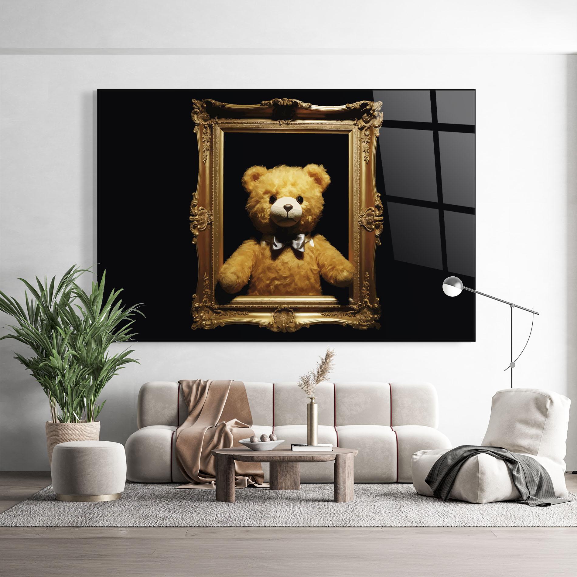 Obraz na Szkle Frame Bear mockup 9