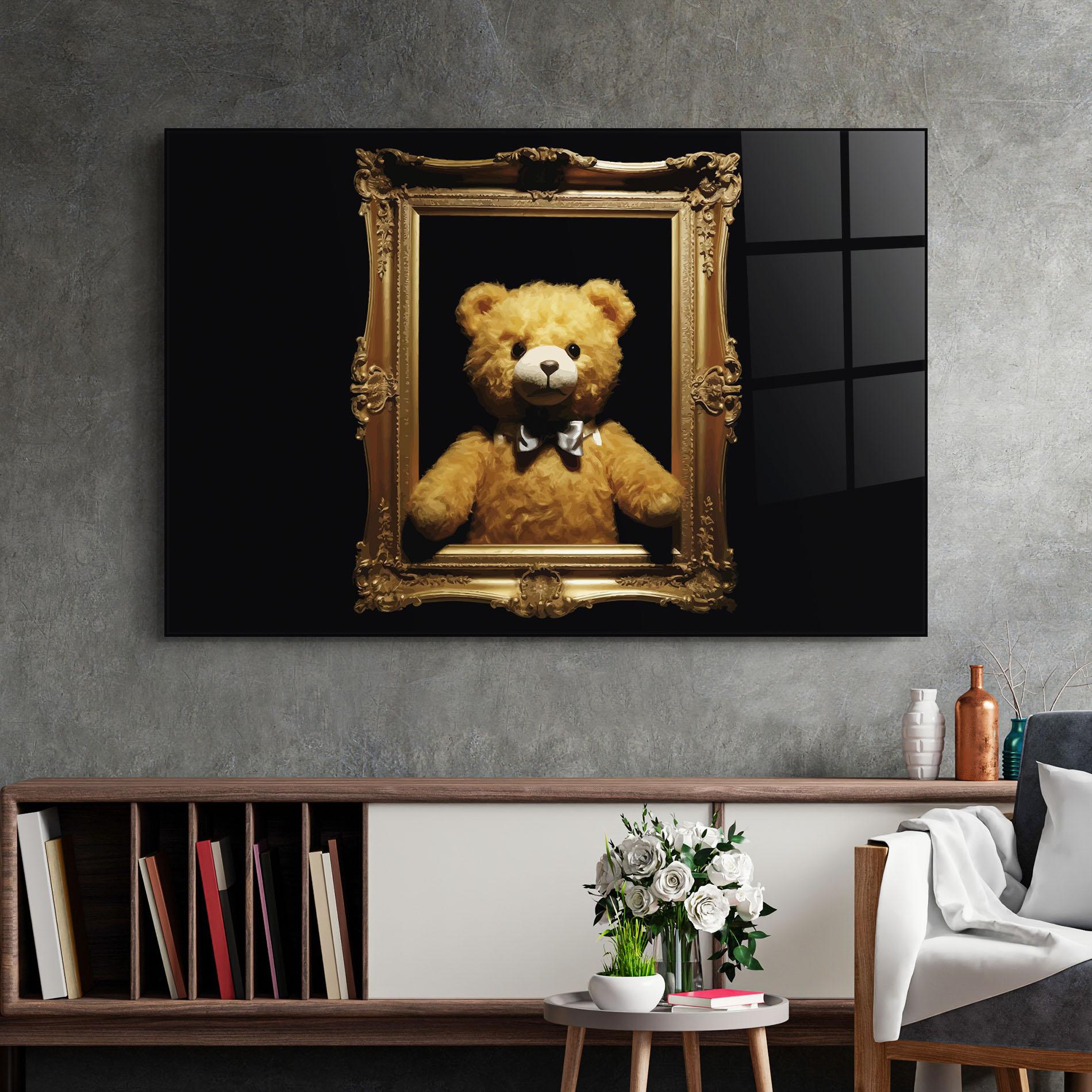 Obraz na Szkle Frame Bear mockup 2