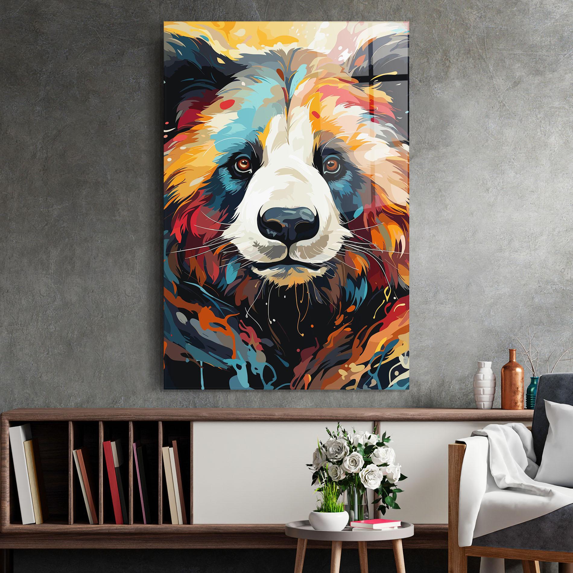 Obraz na Szkle Cream Color Bear mockup 2