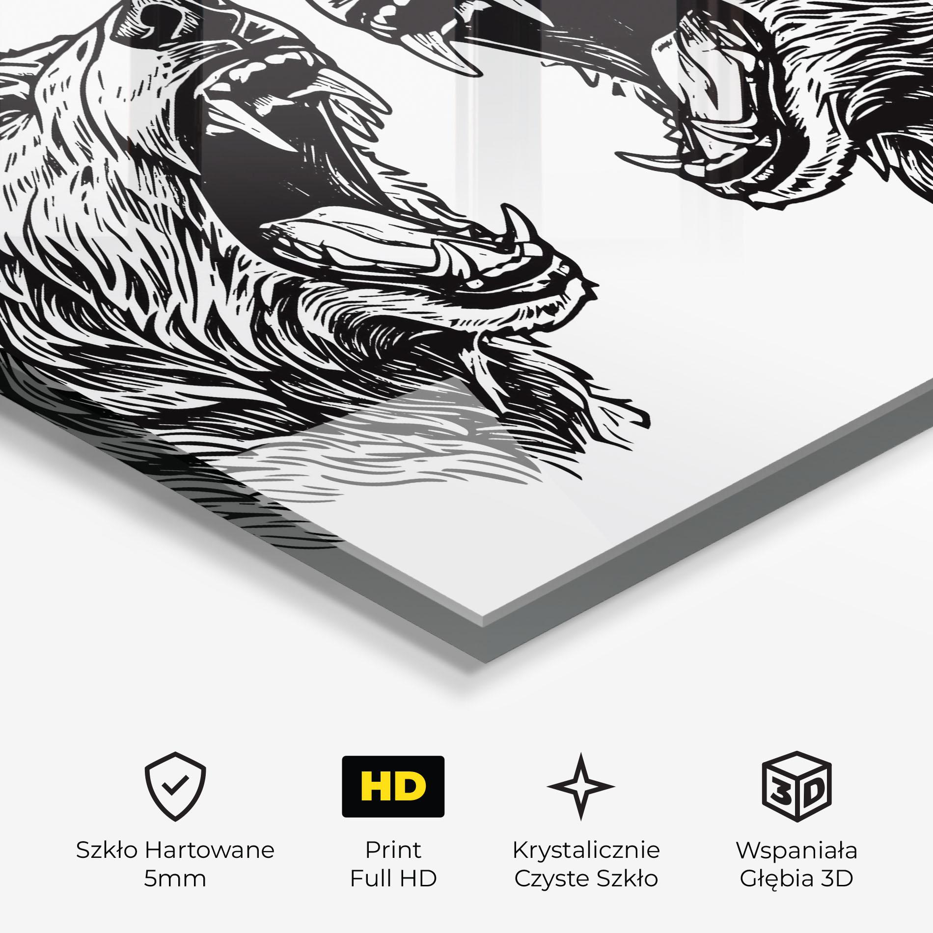 Obraz na Szkle Bear Bite mockup 3