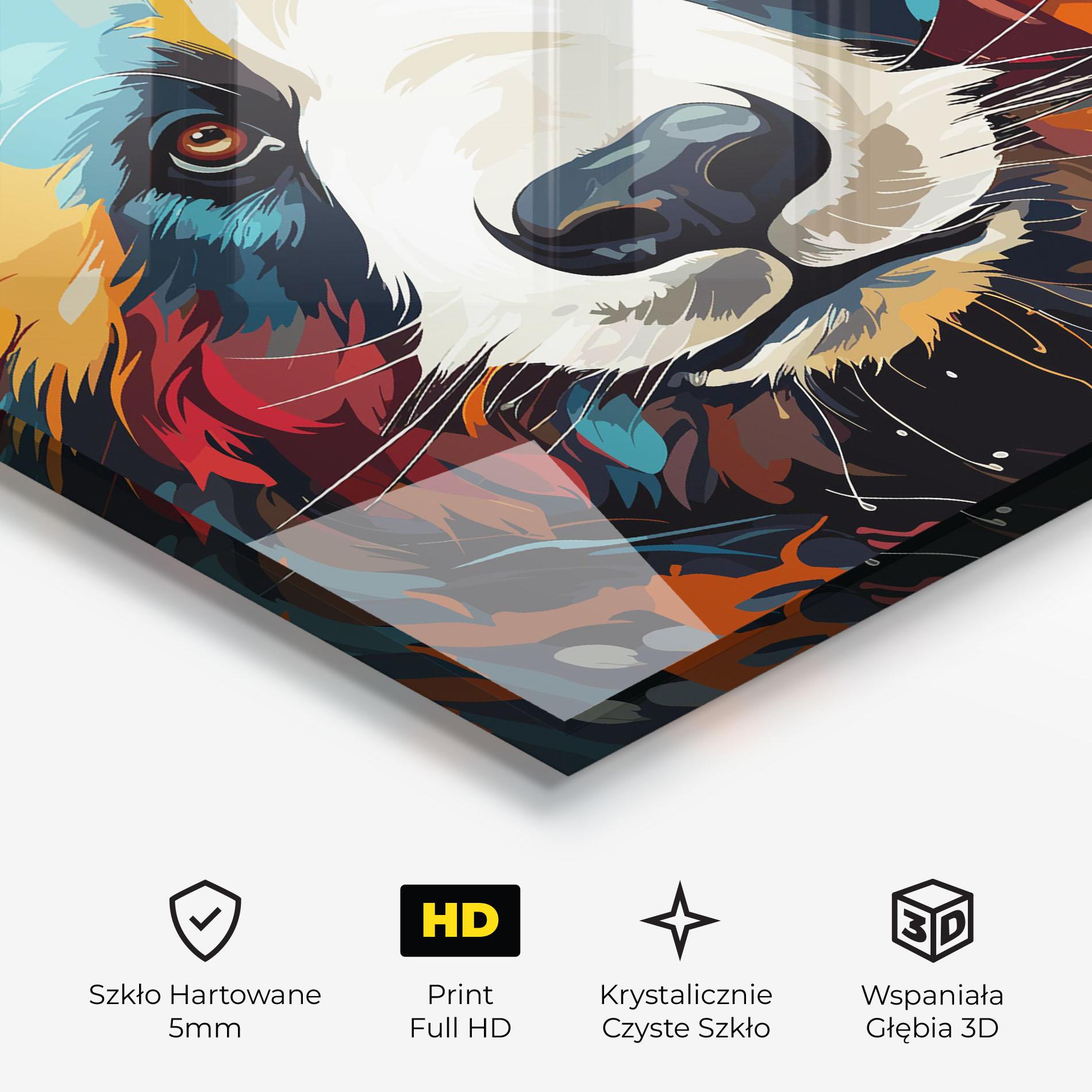 Obraz na Szkle Cream Color Bear mockup 3