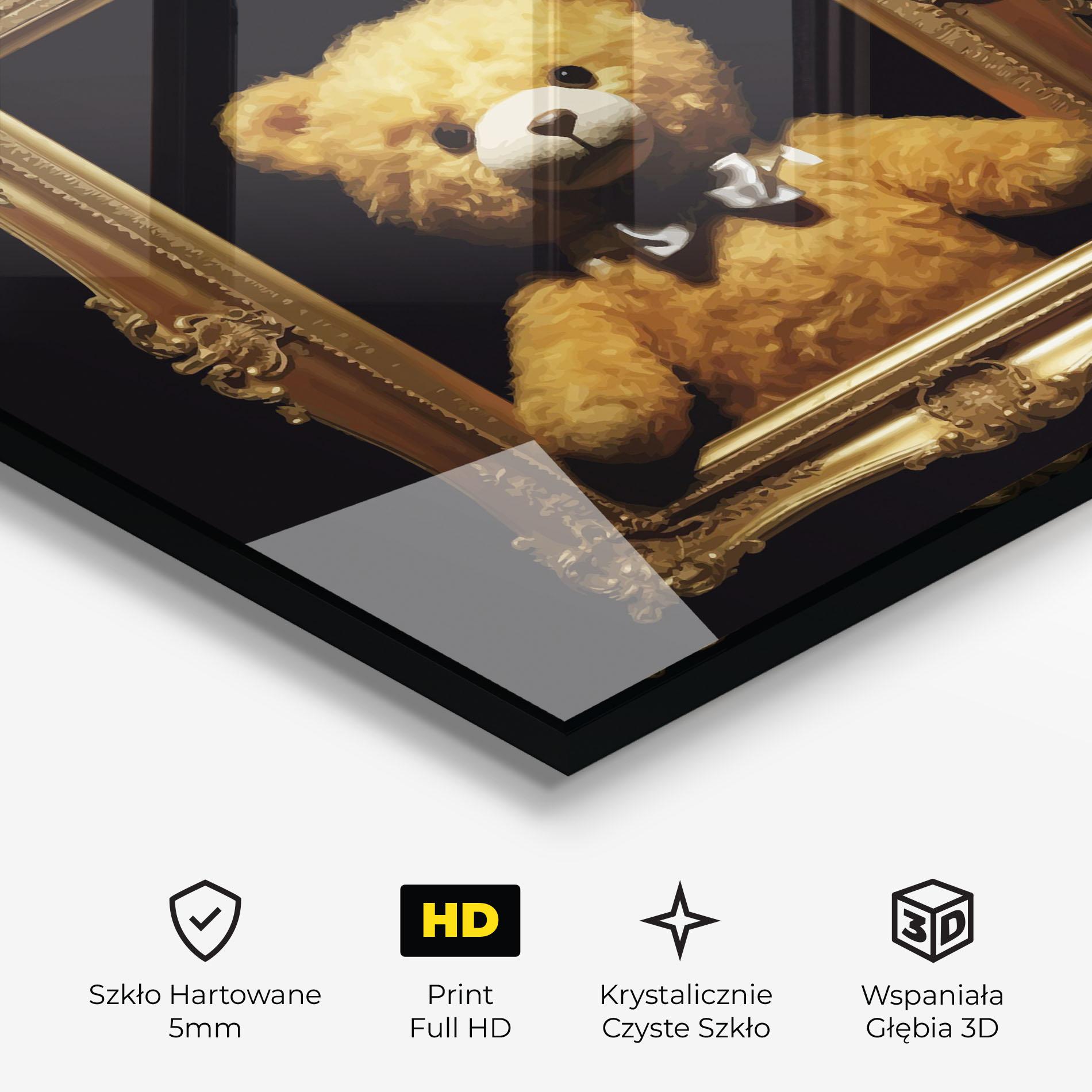 Obraz na Szkle Frame Bear mockup 3