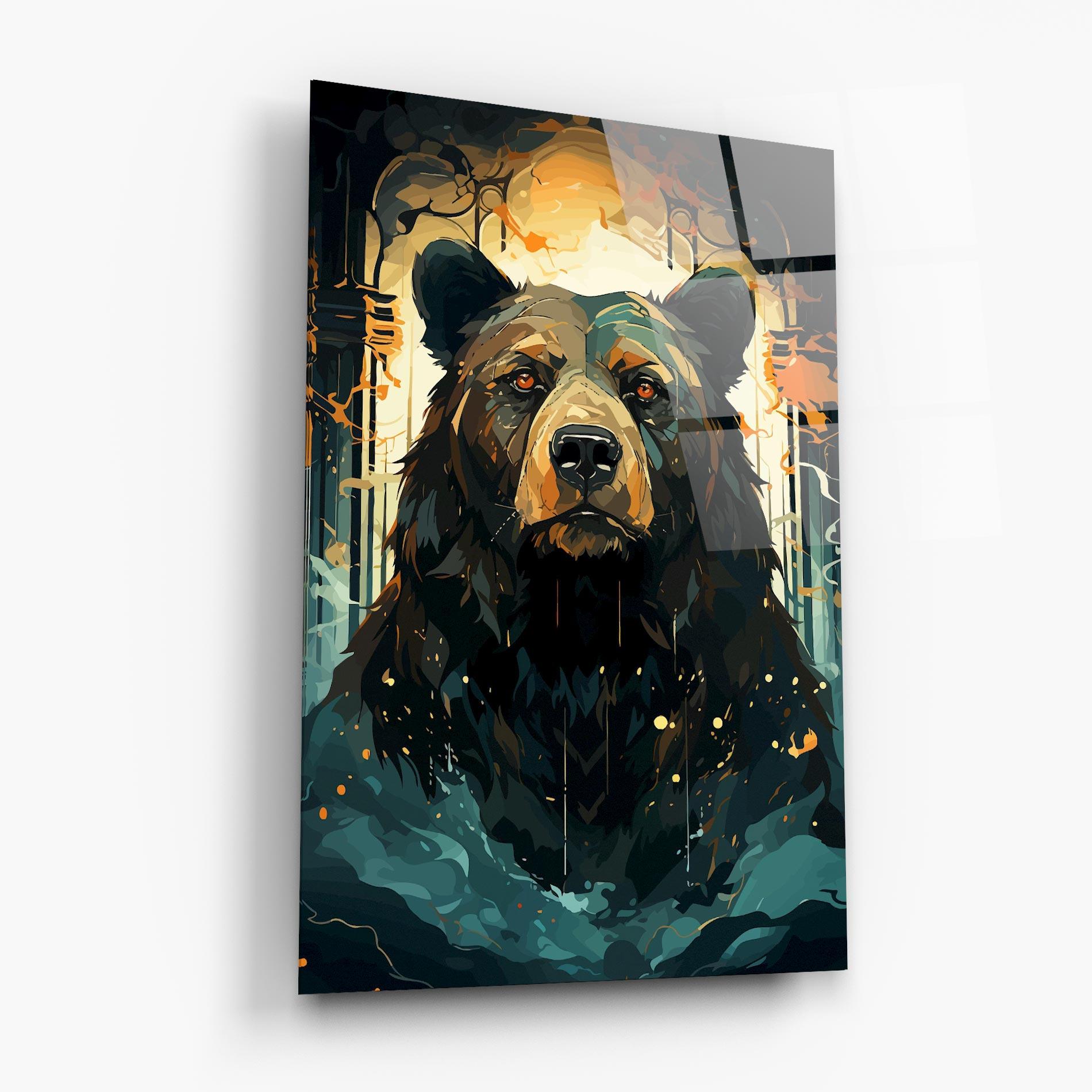 Obraz na Szkle Brown Bear Art mockup 6