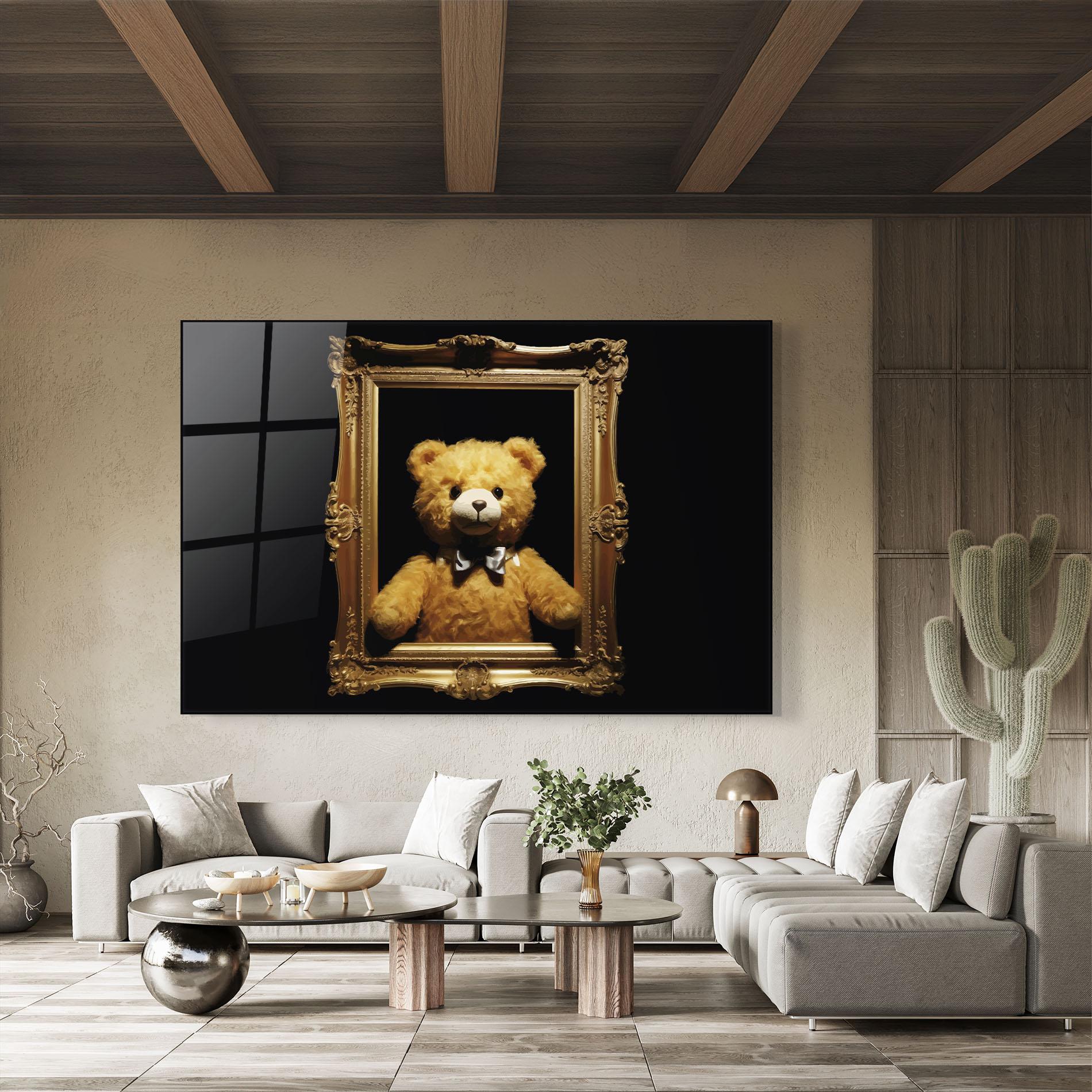 Obraz na Szkle Frame Bear mockup 8