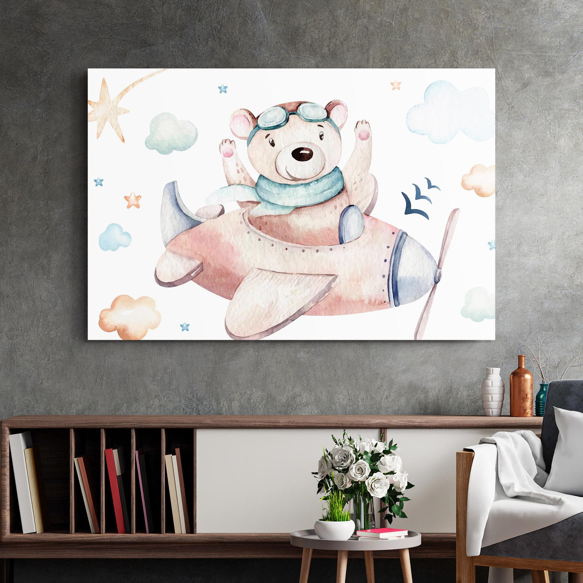 Obraz na Szkle Bear Flying mockup 2