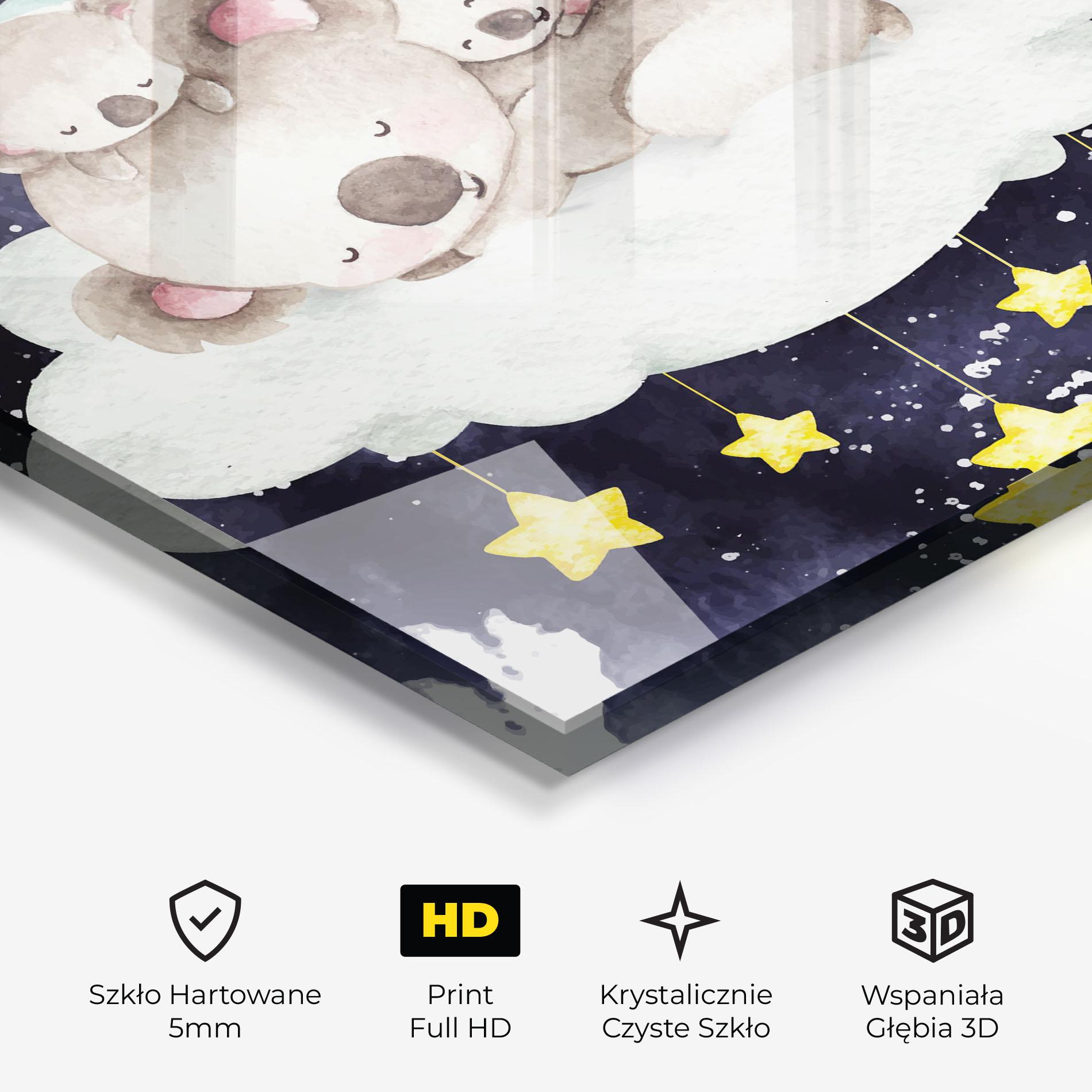 Obraz na Szkle Baby Koala Sleeping mockup 3