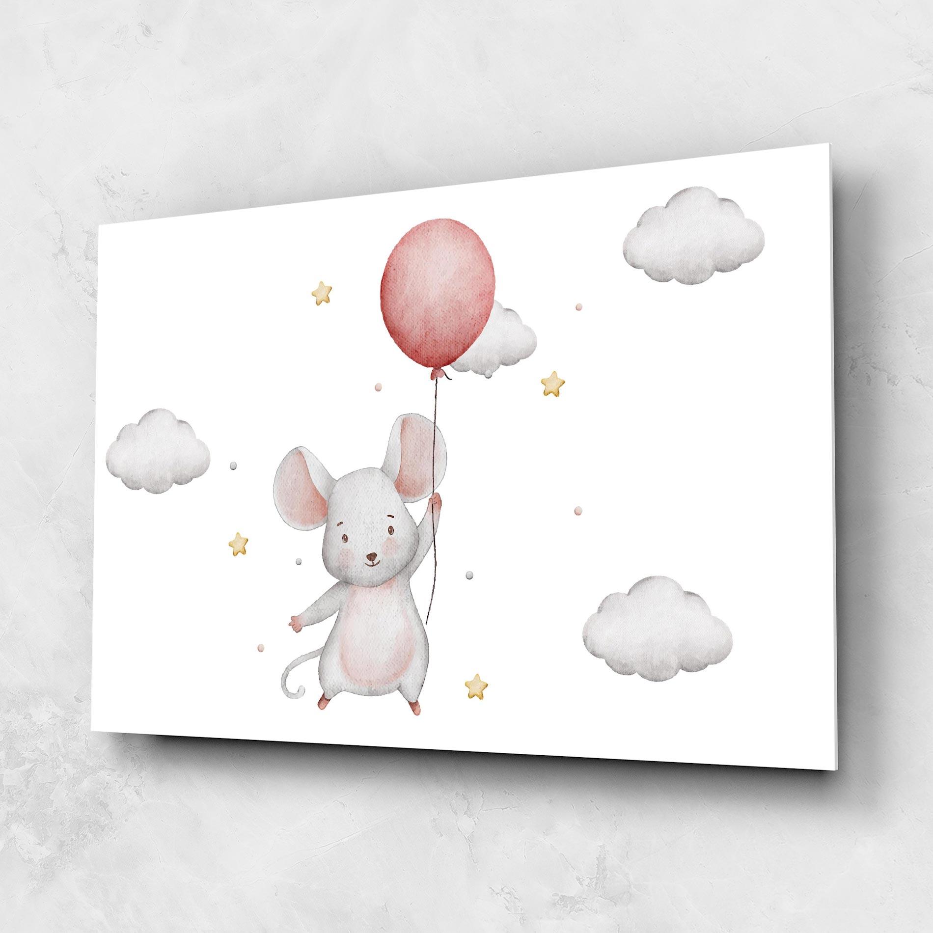 Obraz na Szkle Mouse Balloon mockup 1