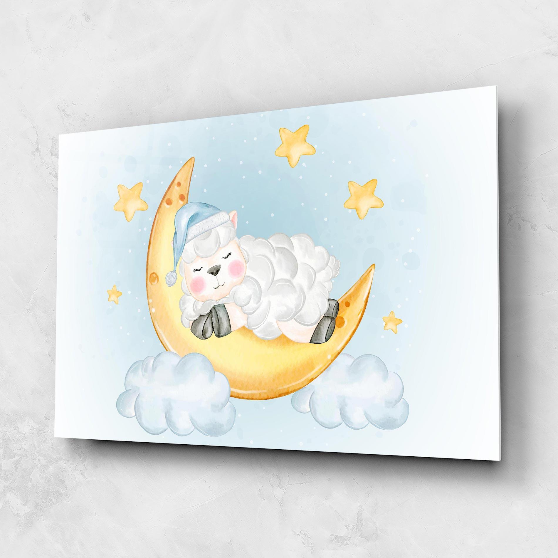 Obraz na Szkle Sheep Sleeping mockup 1