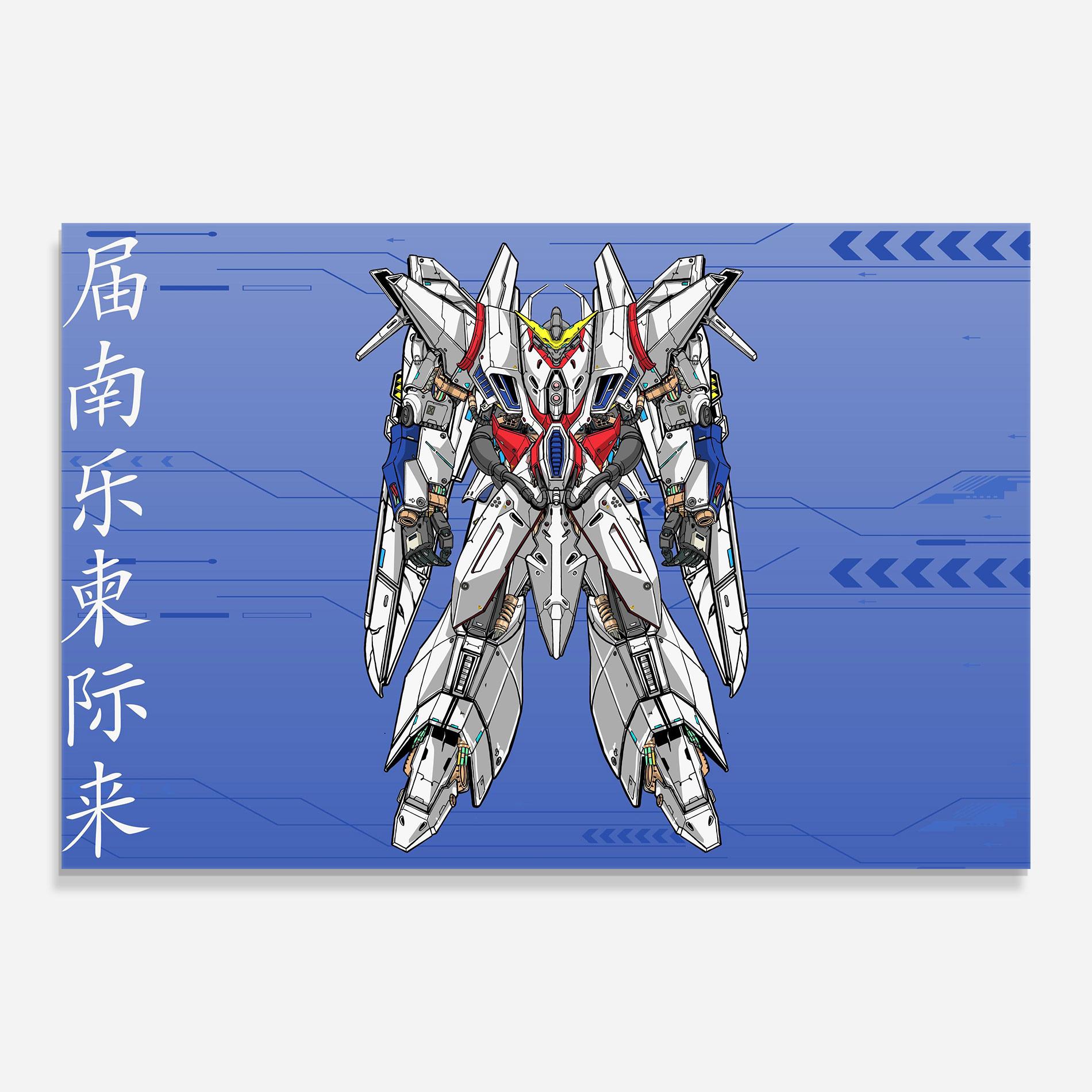 Obraz na Szkle White Red Robot mockup 0