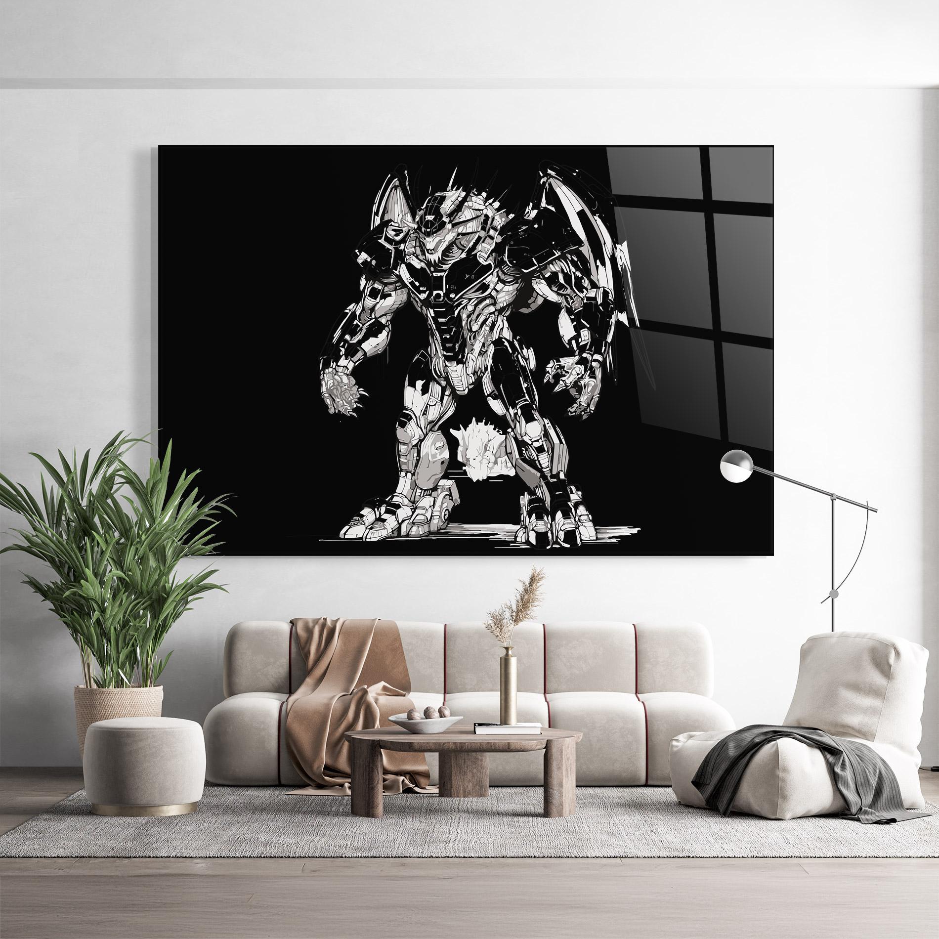 Obraz na Szkle Dragon Robot mockup 9