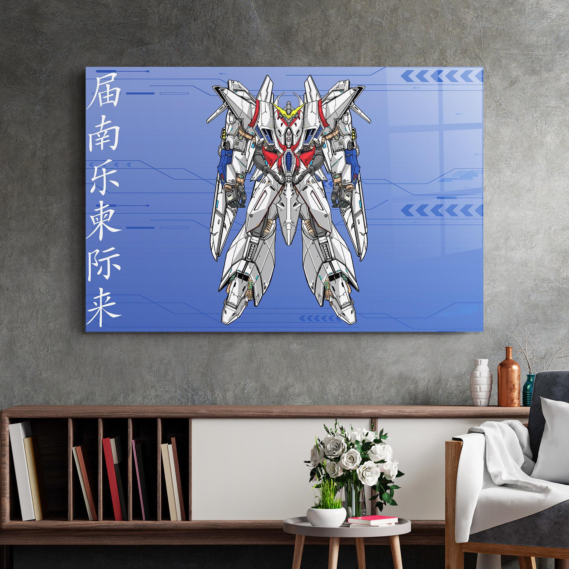 Obraz na Szkle White Red Robot mockup 2