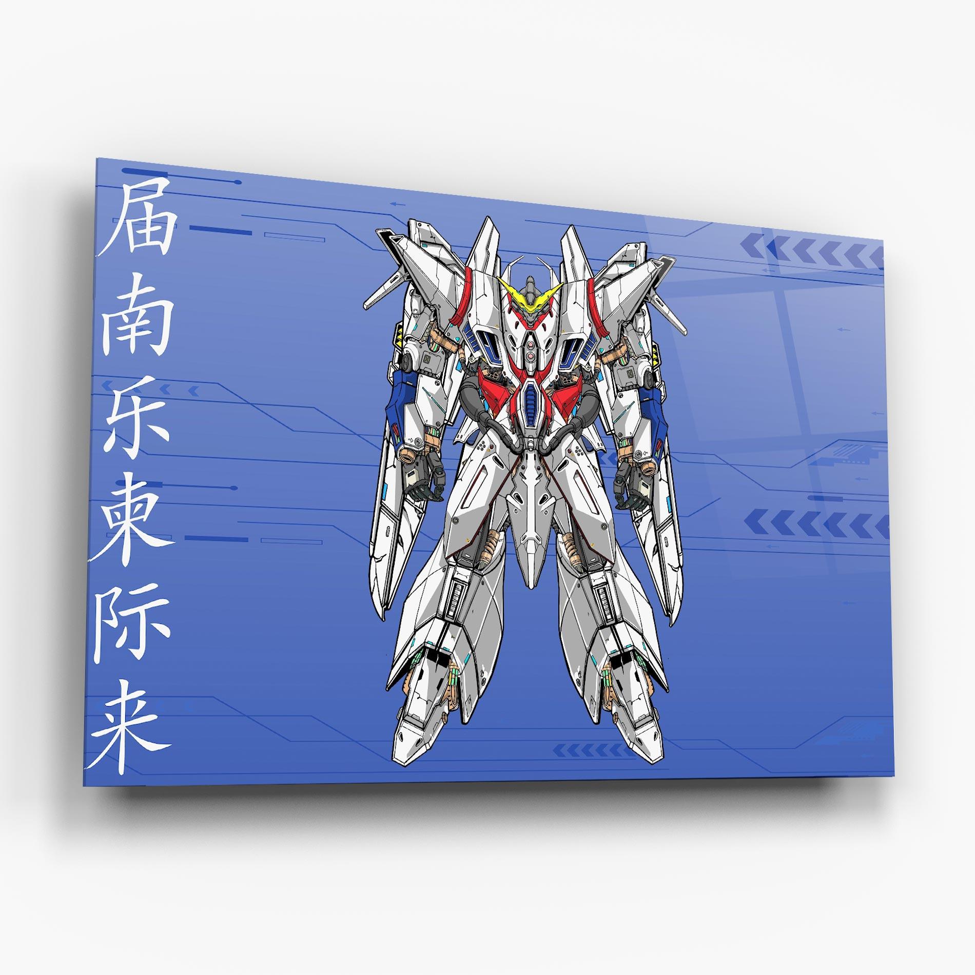 Obraz na Szkle White Red Robot mockup 6