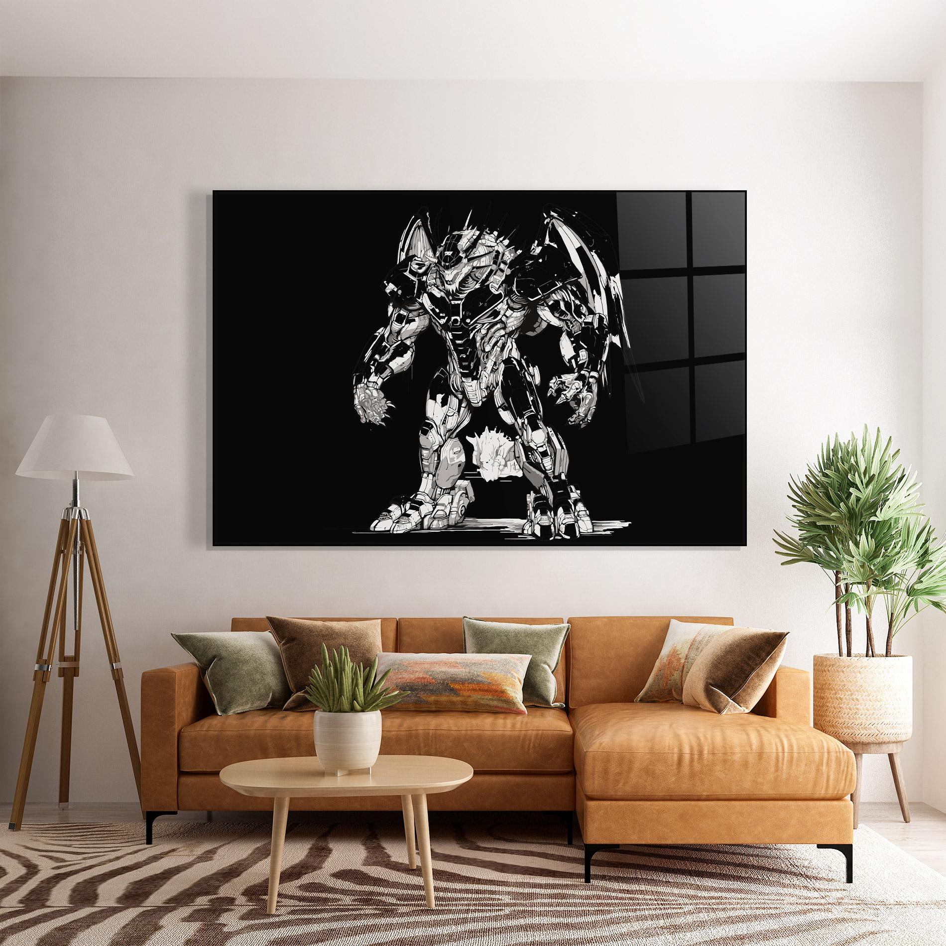 Obraz na Szkle Dragon Robot mockup 7