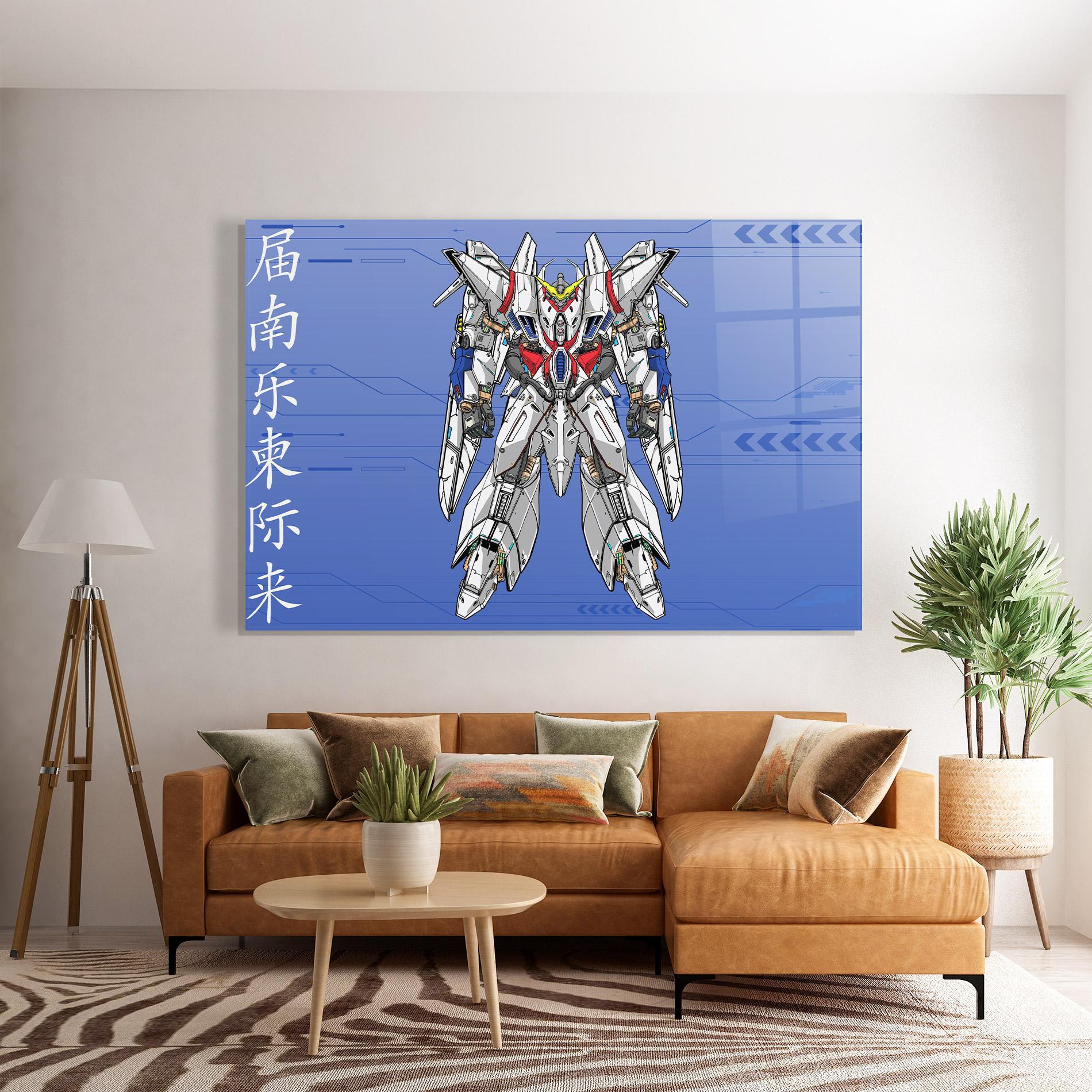 Obraz na Szkle White Red Robot mockup 7