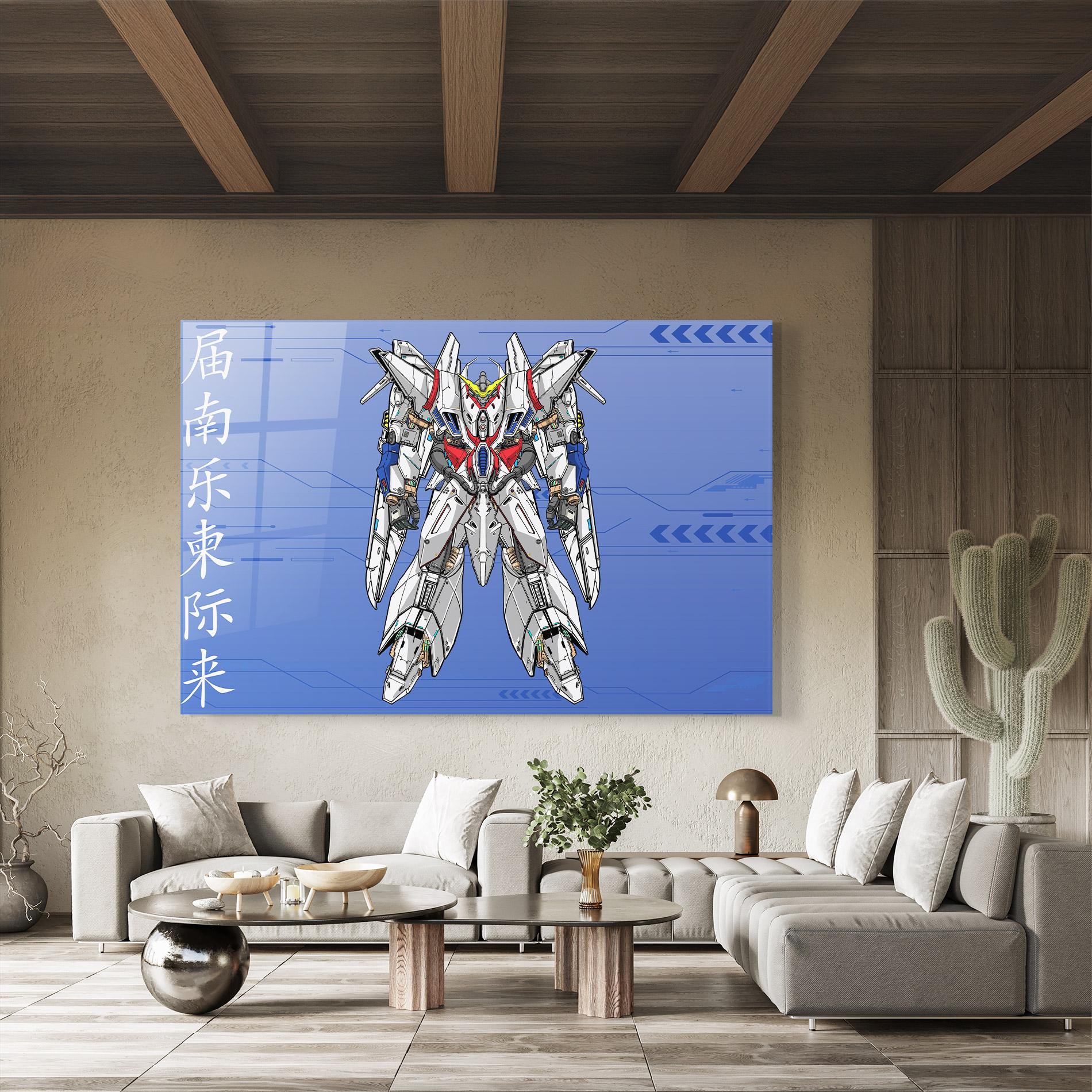 Obraz na Szkle White Red Robot mockup 8