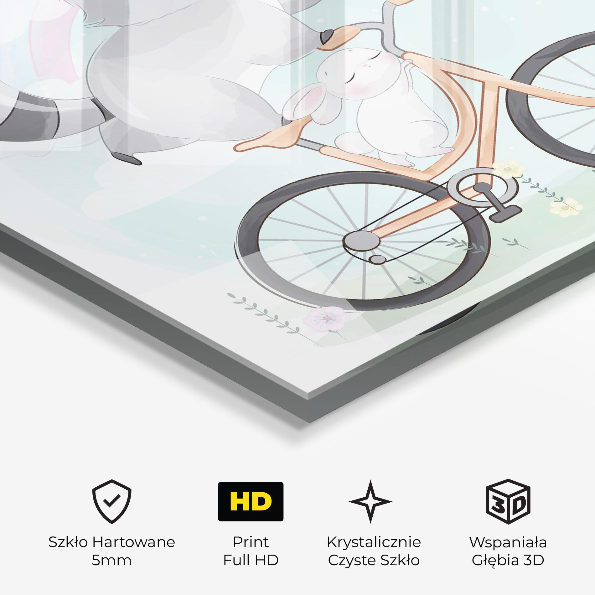 Obraz na Szkle Bike Ride Animal mockup 3