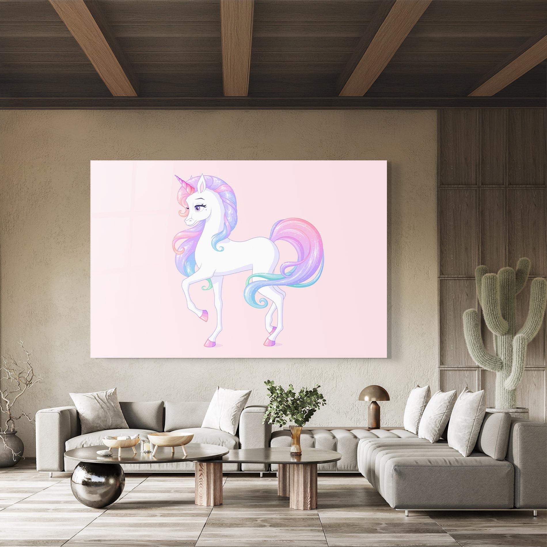 Obraz na Szkle Beautiful Unicorn mockup 8