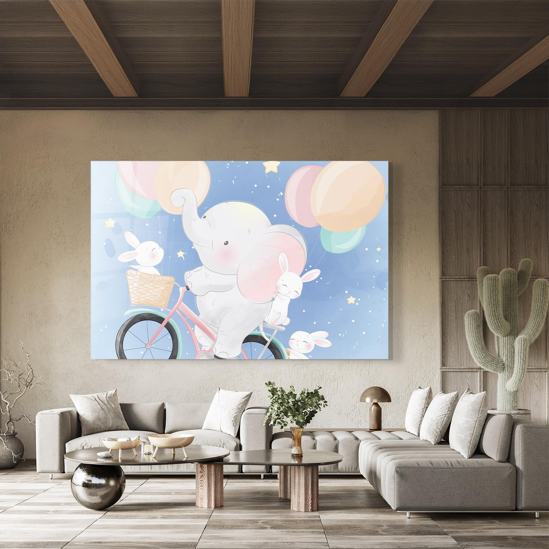 Obraz na Szkle Bike Elephant mockup 8