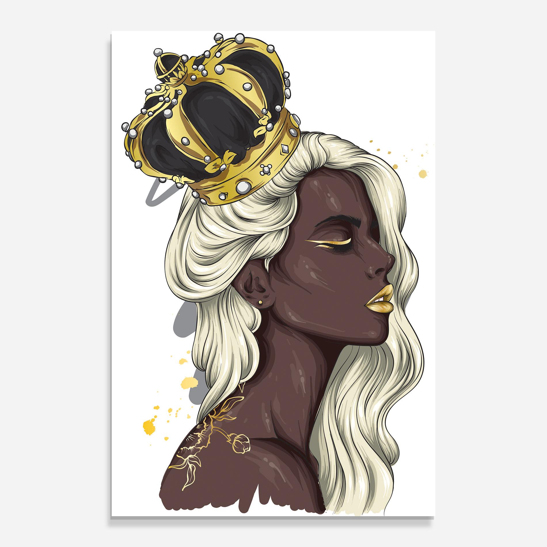 Obraz na Szkle Big Black Crown mockup 0