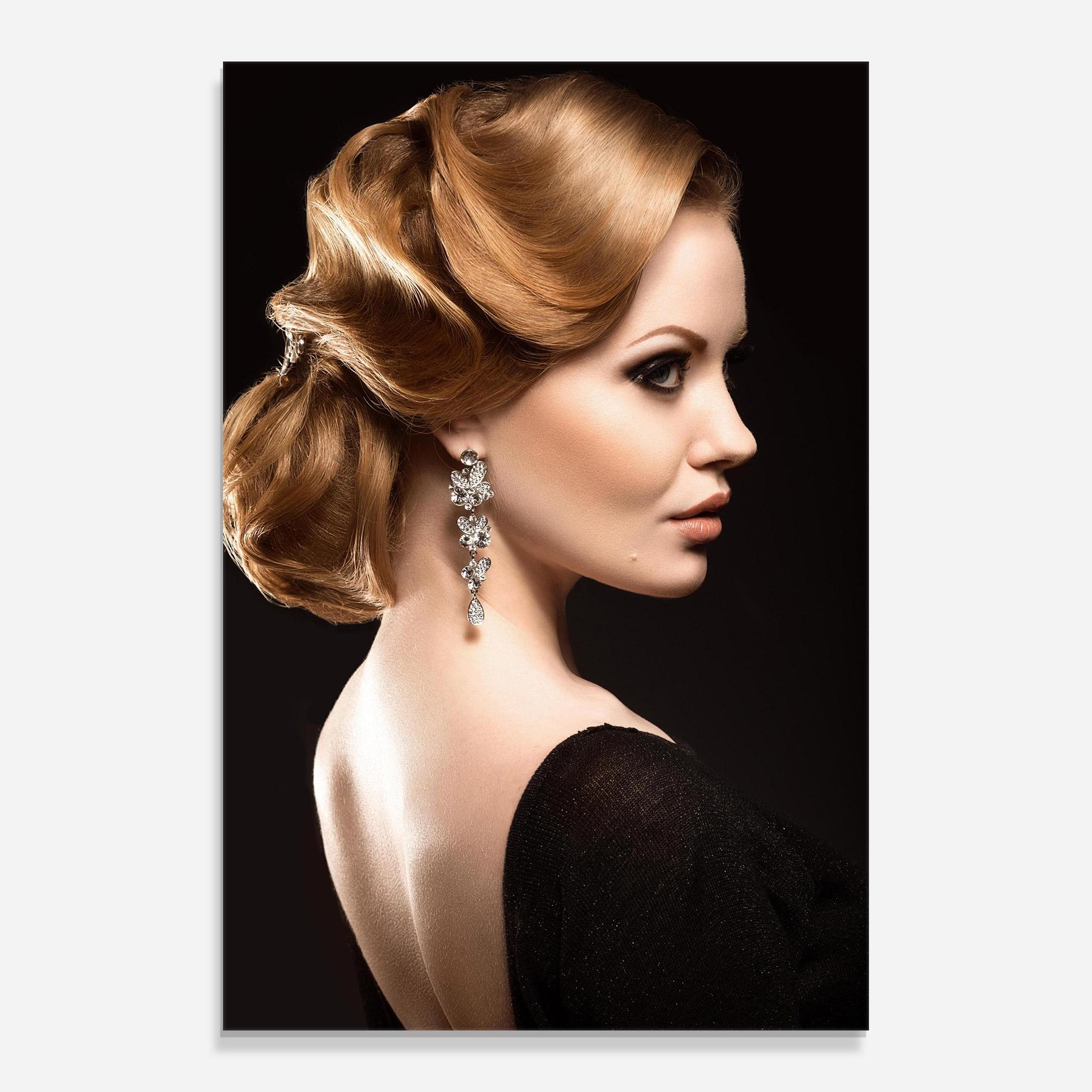 Obraz na Szkle Elegant Earrings mockup 0