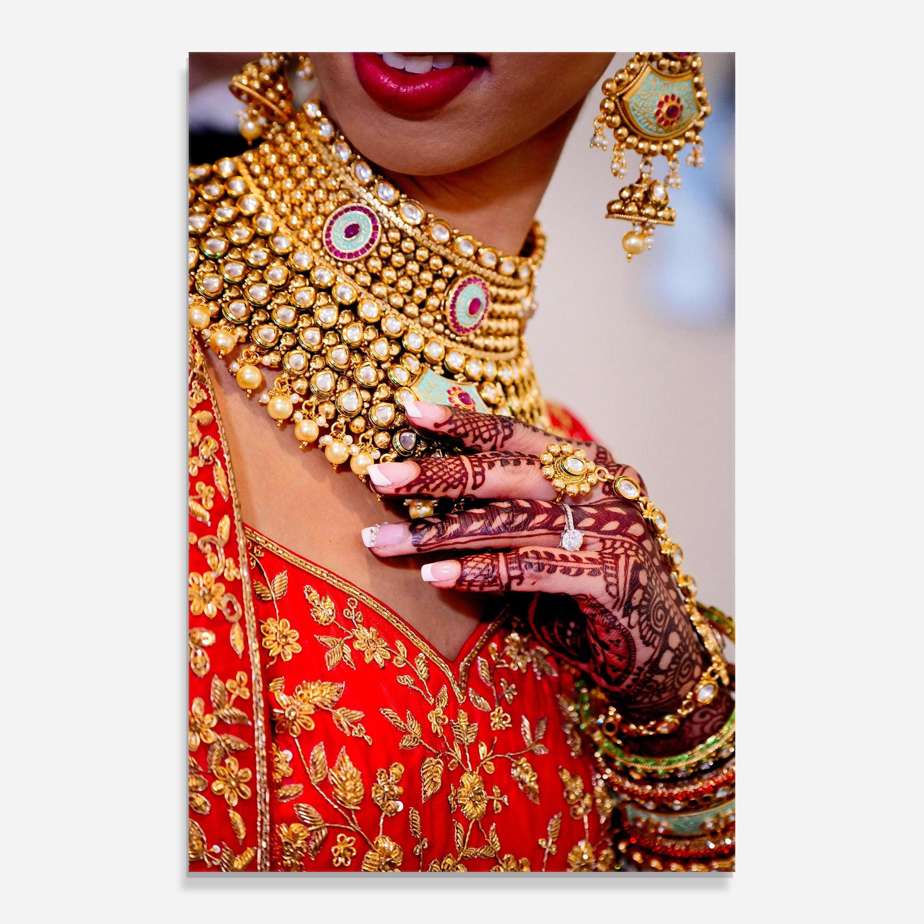 Obraz na Szkle Gold Beautiful Jewelry mockup 0