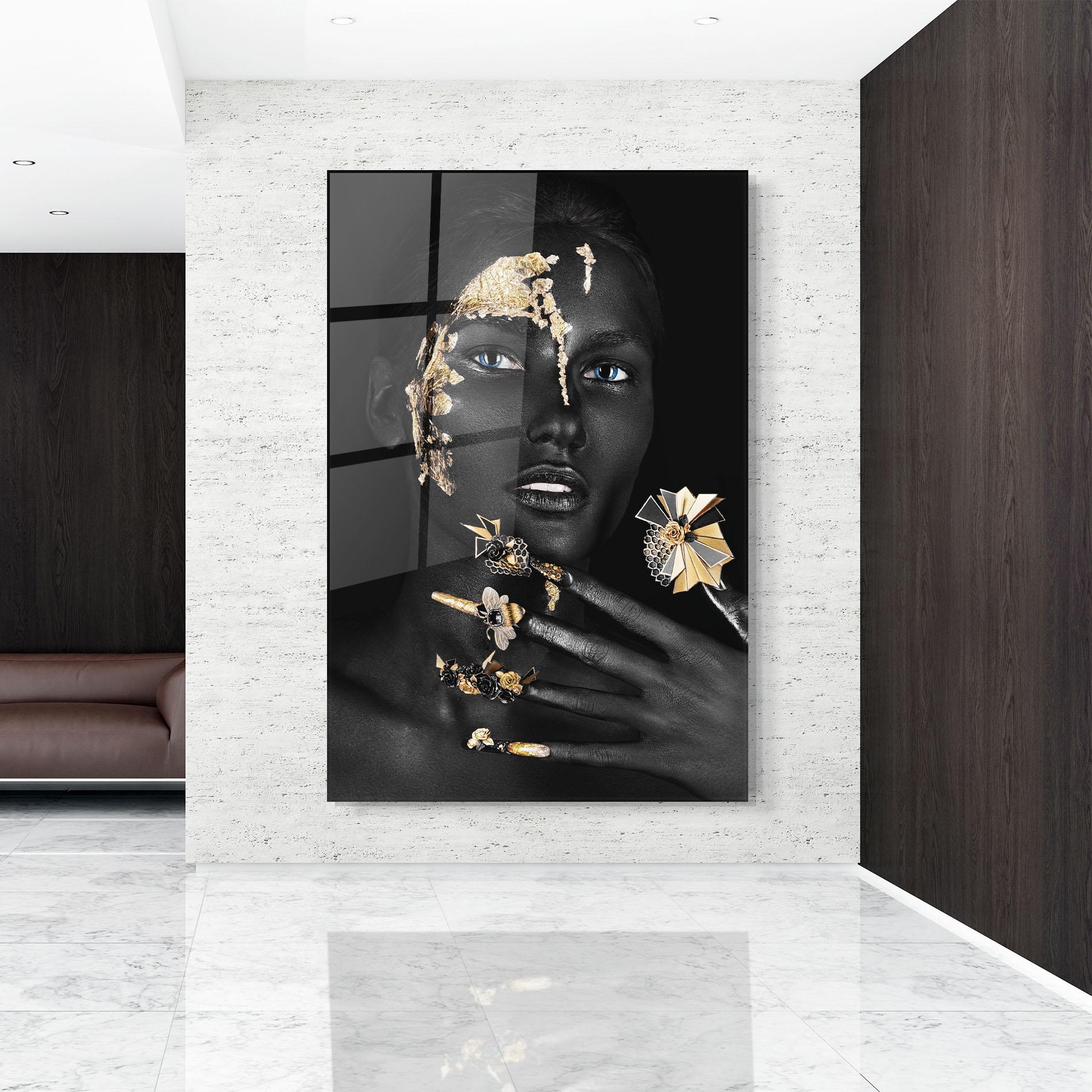 Obraz na Szkle Black Art Makeup mockup 9